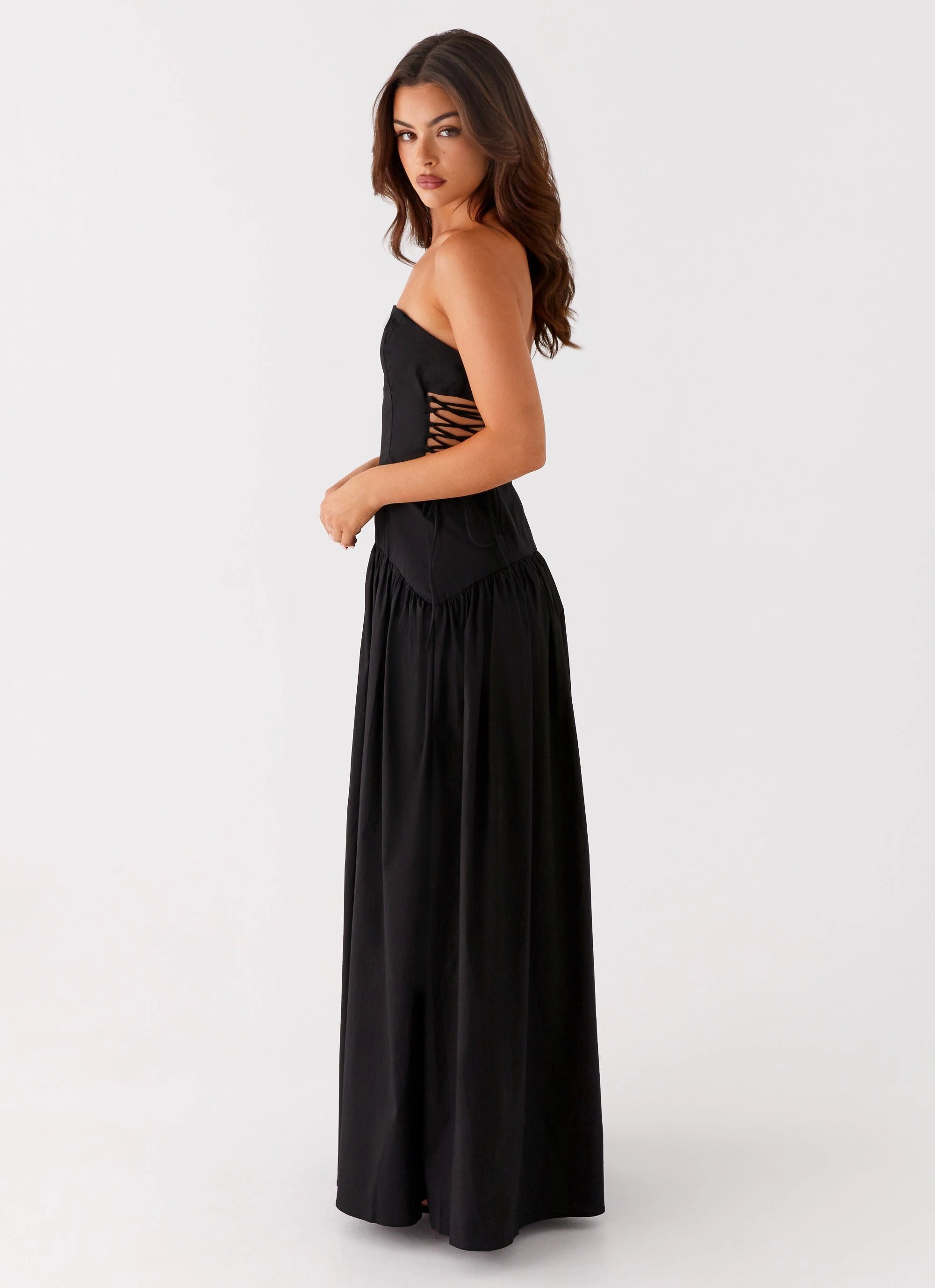 Conagh Maxi Dress - Black Mood Comfort Layered Look