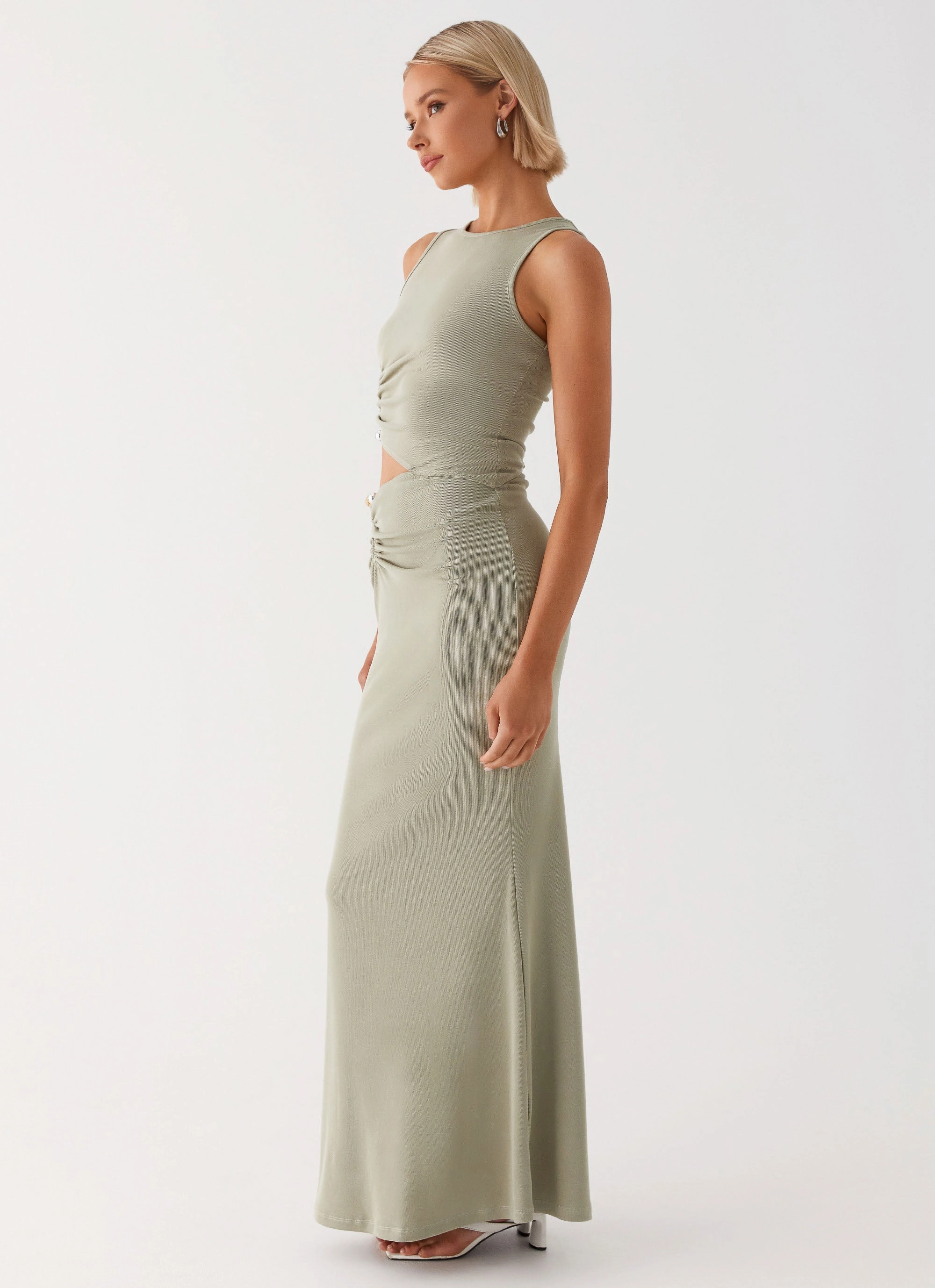 Lennox Maxi Dress - Sage Night Mood Flow Line