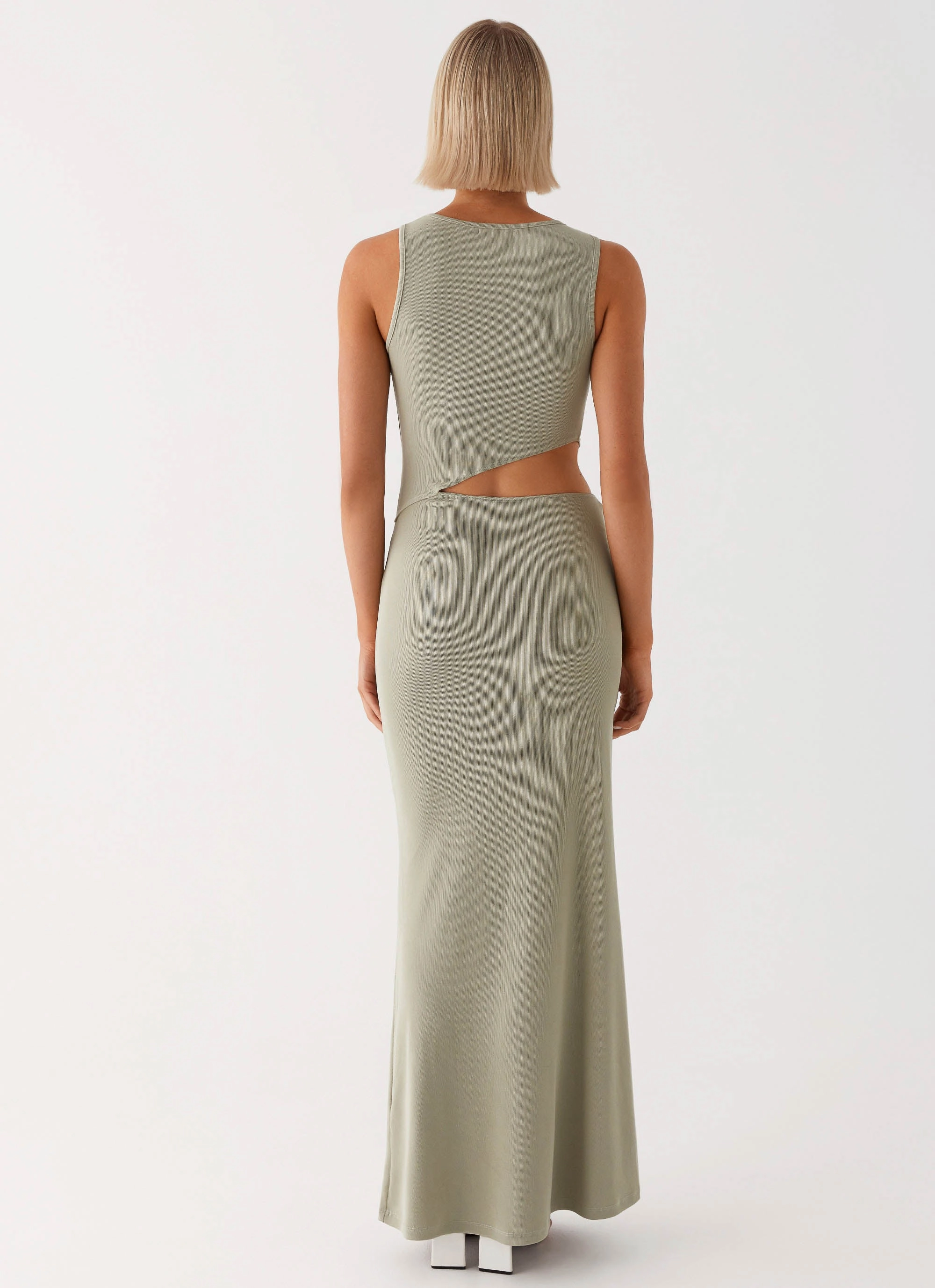 Lennox Maxi Dress - Sage Subtle Texture