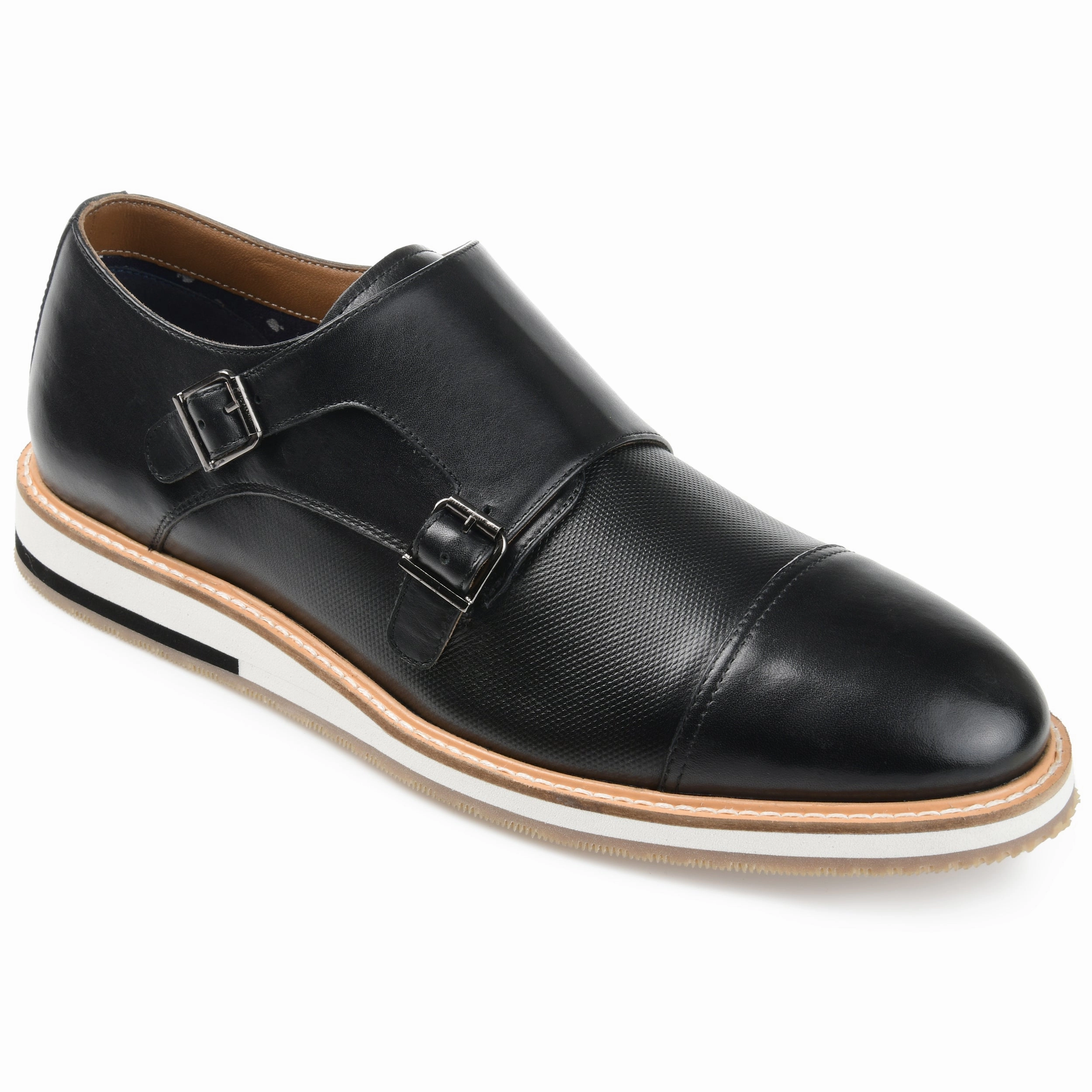 Team Lead Thomas & Vine Thatcher Cap Toe Monk Strap Dress Shoe