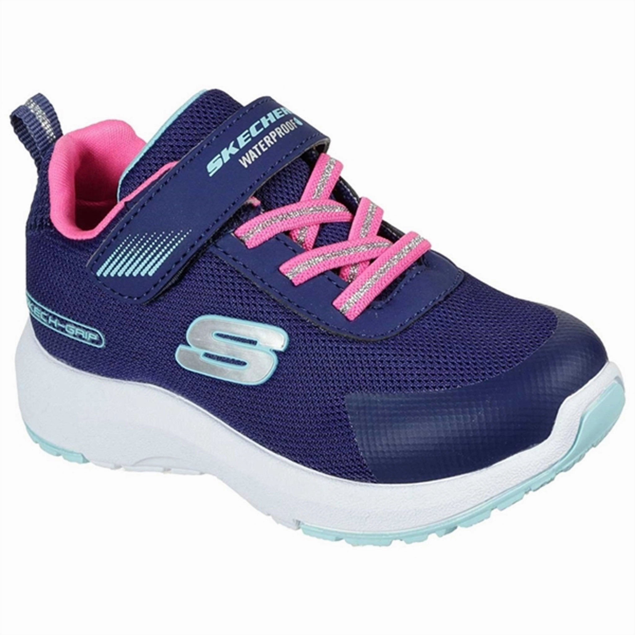 Skechers Dynamic Tread Sneakers Misty Magic Navy/Pink Wide Fit Option