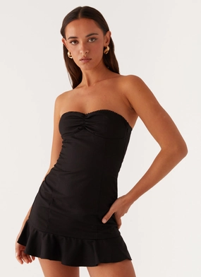Breeze Flow Delmi Bustier Mini Dress - Black