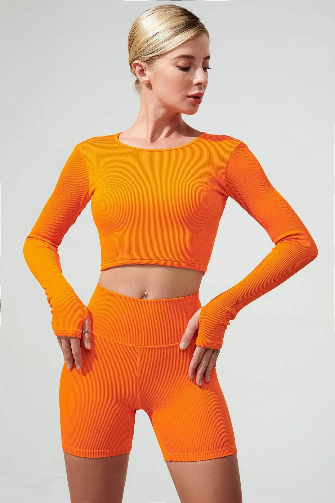 Fendy Long Sleeve Top - Tangerine Fashionable Piece Best Seller