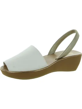 Quick Release Buckle Unibody Injection Molded Fine Glass Womens Peep-Toe Wedge Sandals