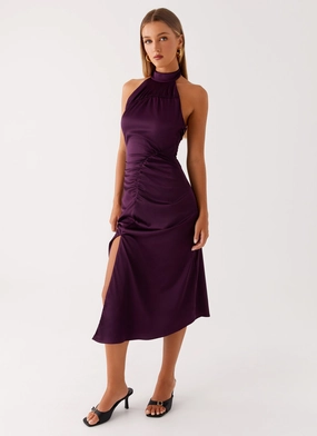 Casta Halterneck Midi Dress - Plum Street Mode