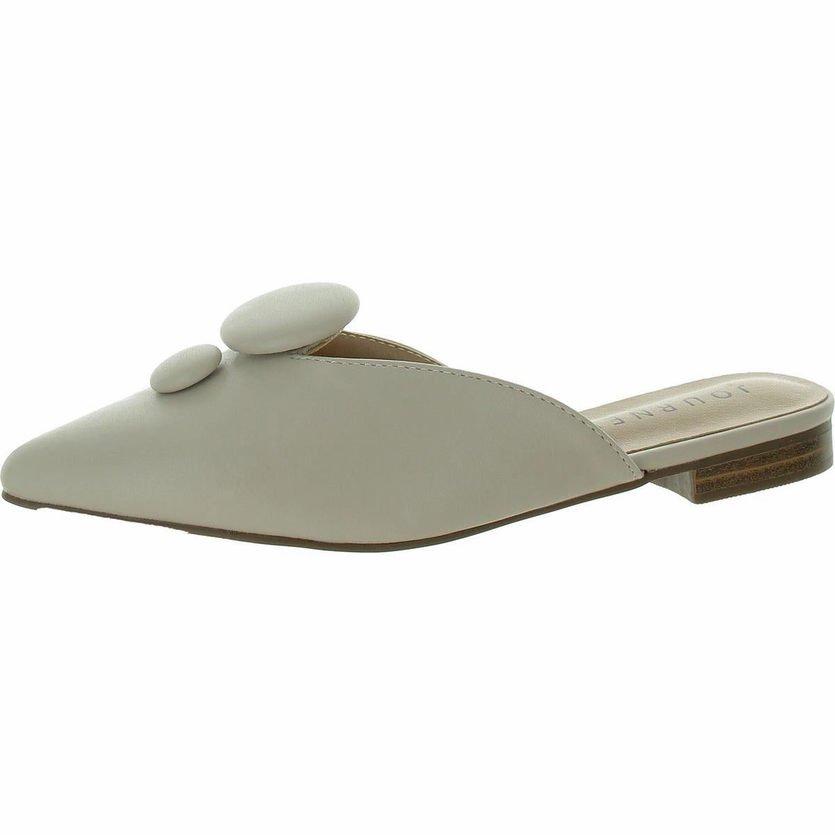 Maorie Womens Leather Slip On Mules Soft Sandal Fit