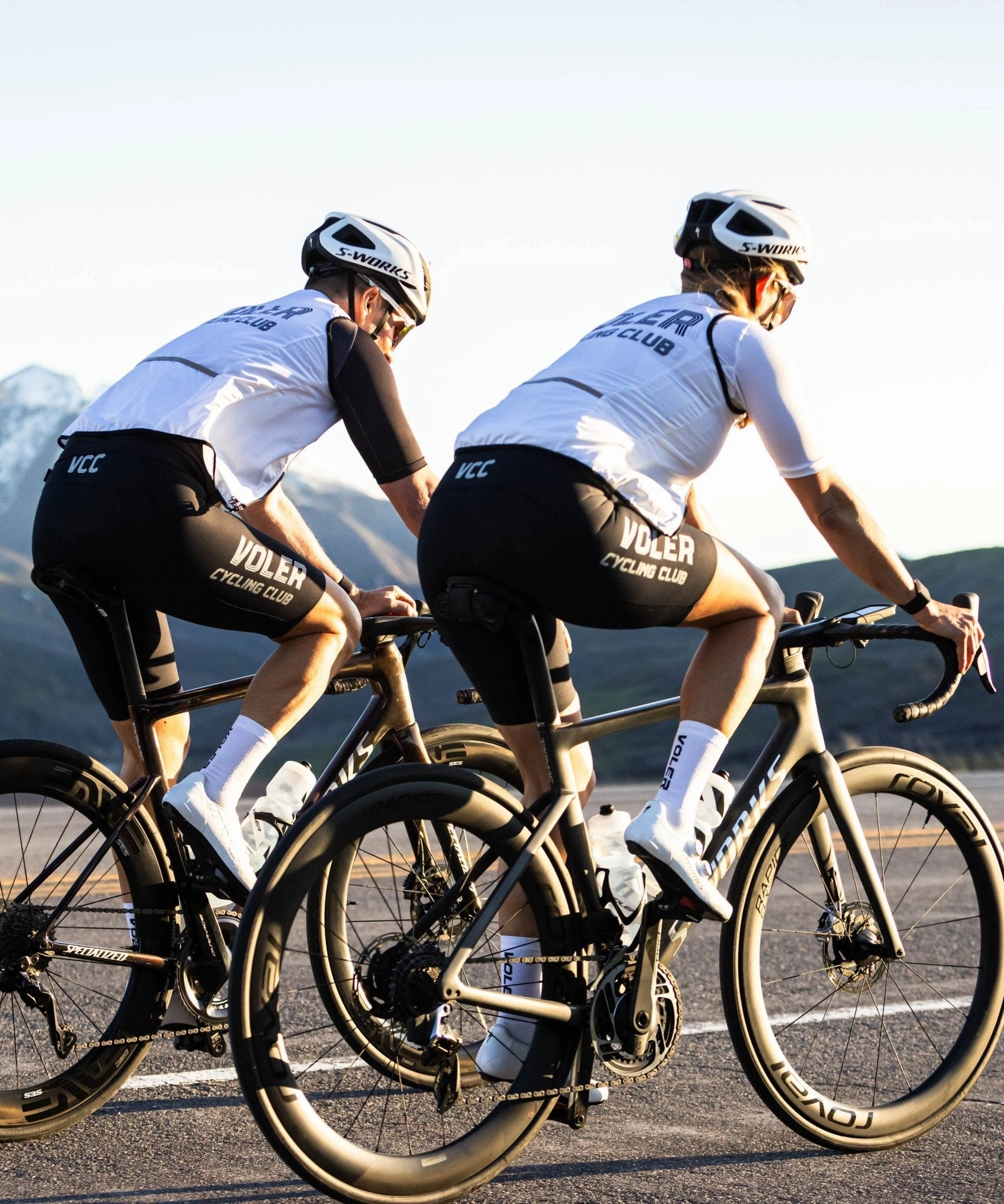 W. SUPER DROP TAIL BIB - VOLER CYCLING CLUB Breeze Flow