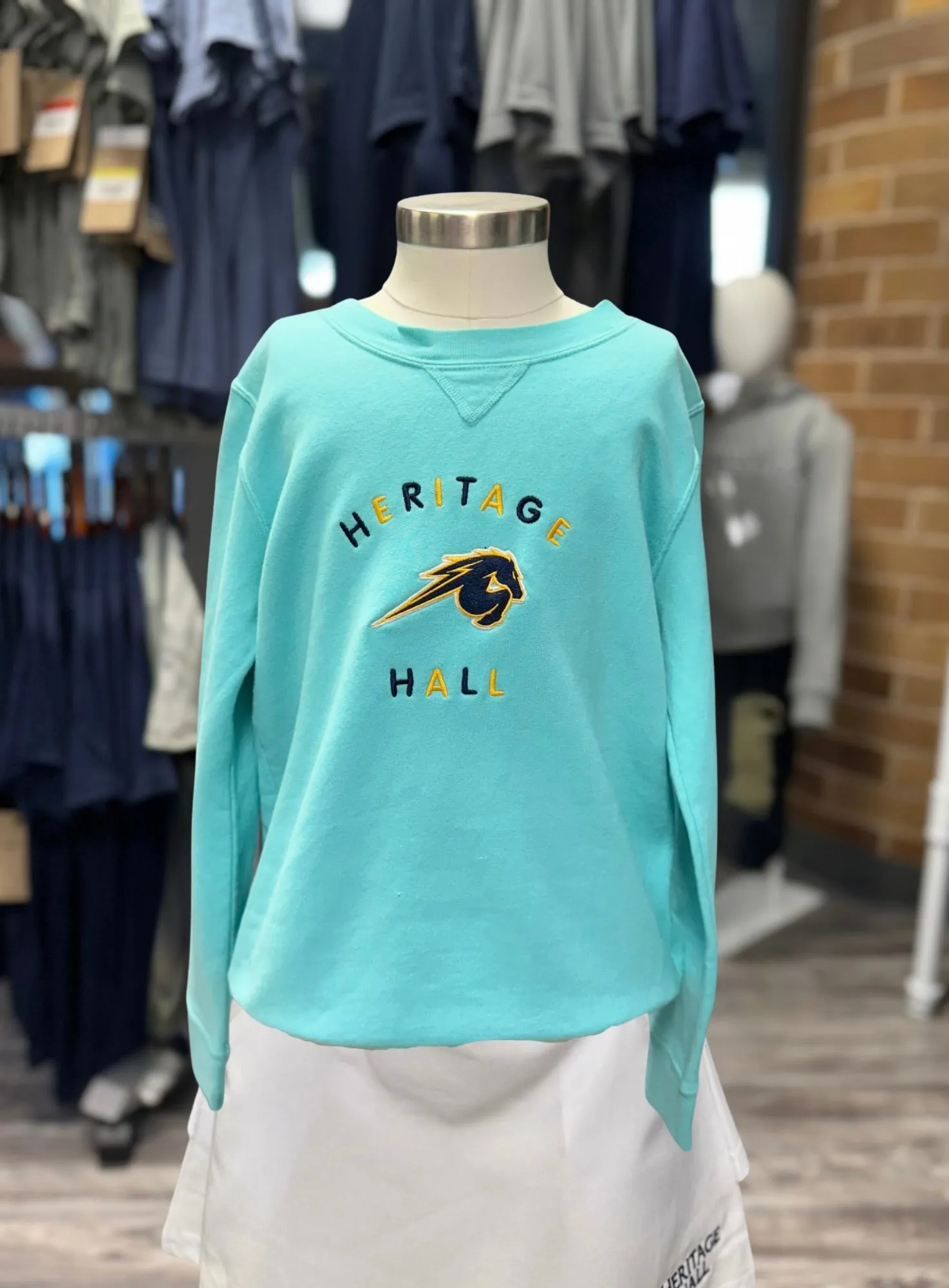 Youth Comfort Wash Sweatshirt, mint Chic Design Winter Comfort