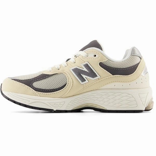 New Balance 2002 Kids Sneakers Sandstone Wireless Lacing Tech Airflow Design