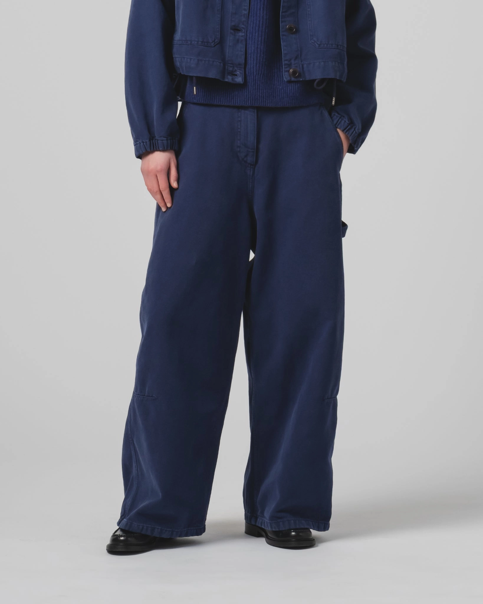 G.o.D Atlantide Chino Canvas Indigo Blue Wardrobe Essential Body Friendly