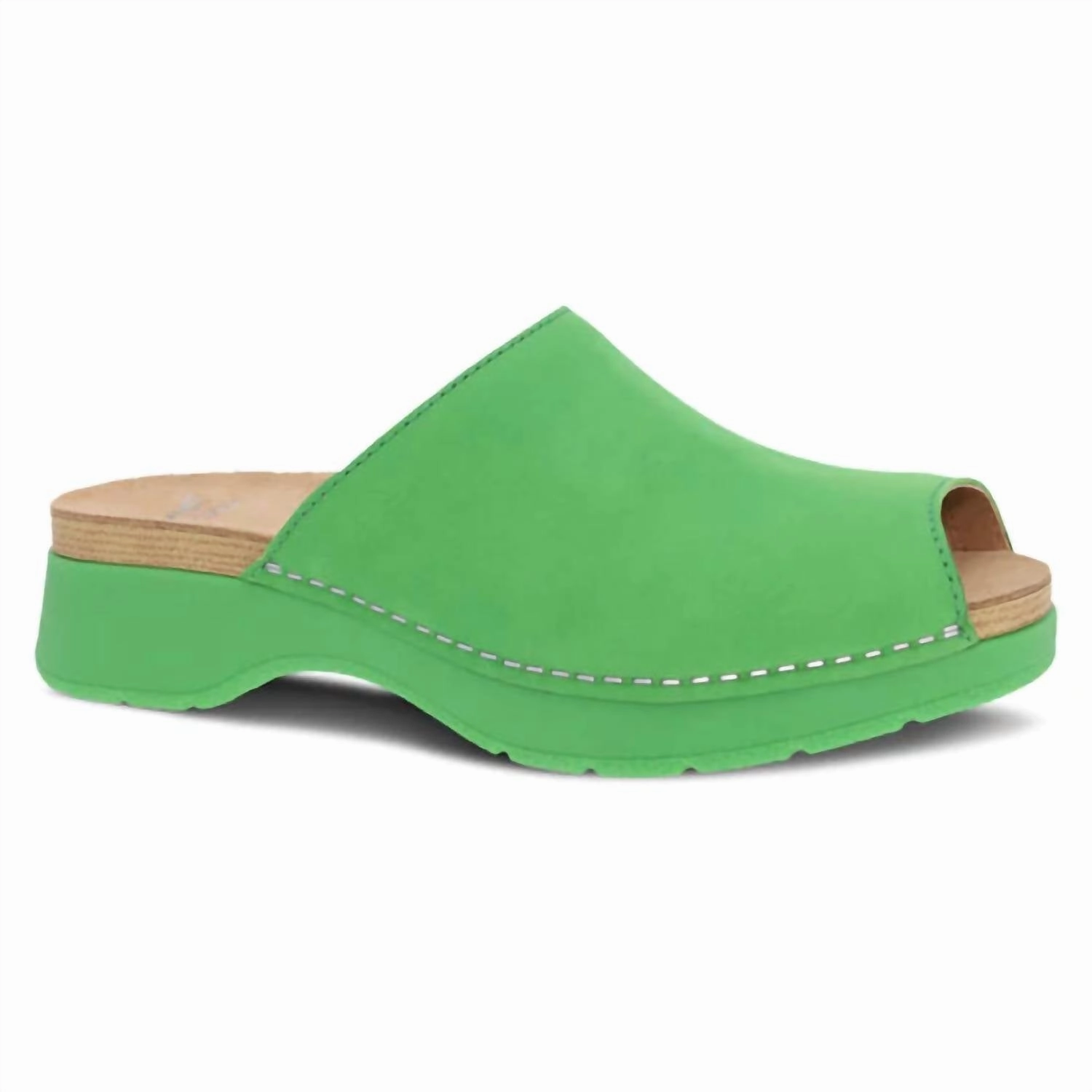 Women's Ravyn Peep Toe Mule In Lime EasyToClean