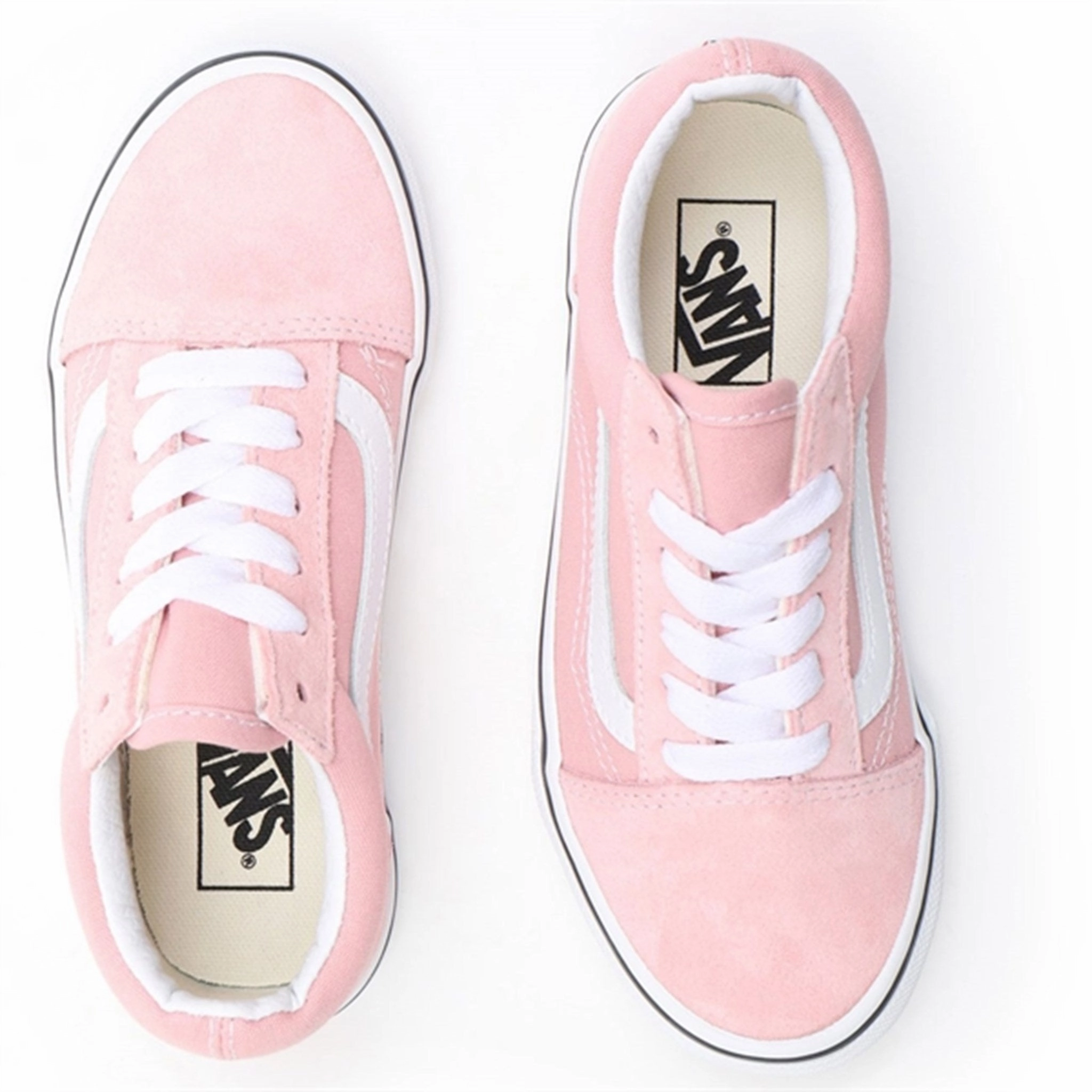 Street Trail High   Quality VANS Old Skool Powder Pink/True White