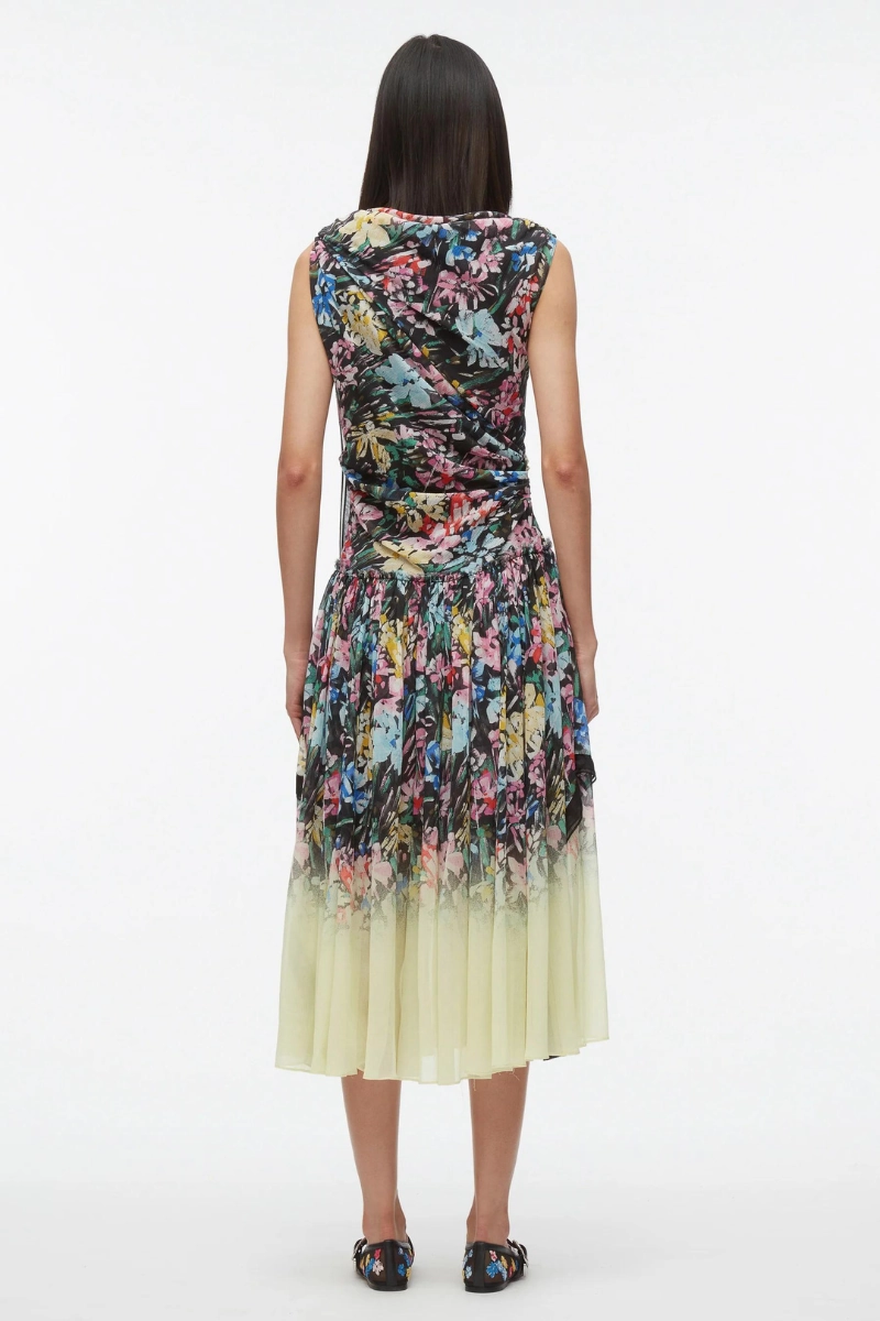 Flowerworks D??grad?? Draped Dress Easy Mood understated look