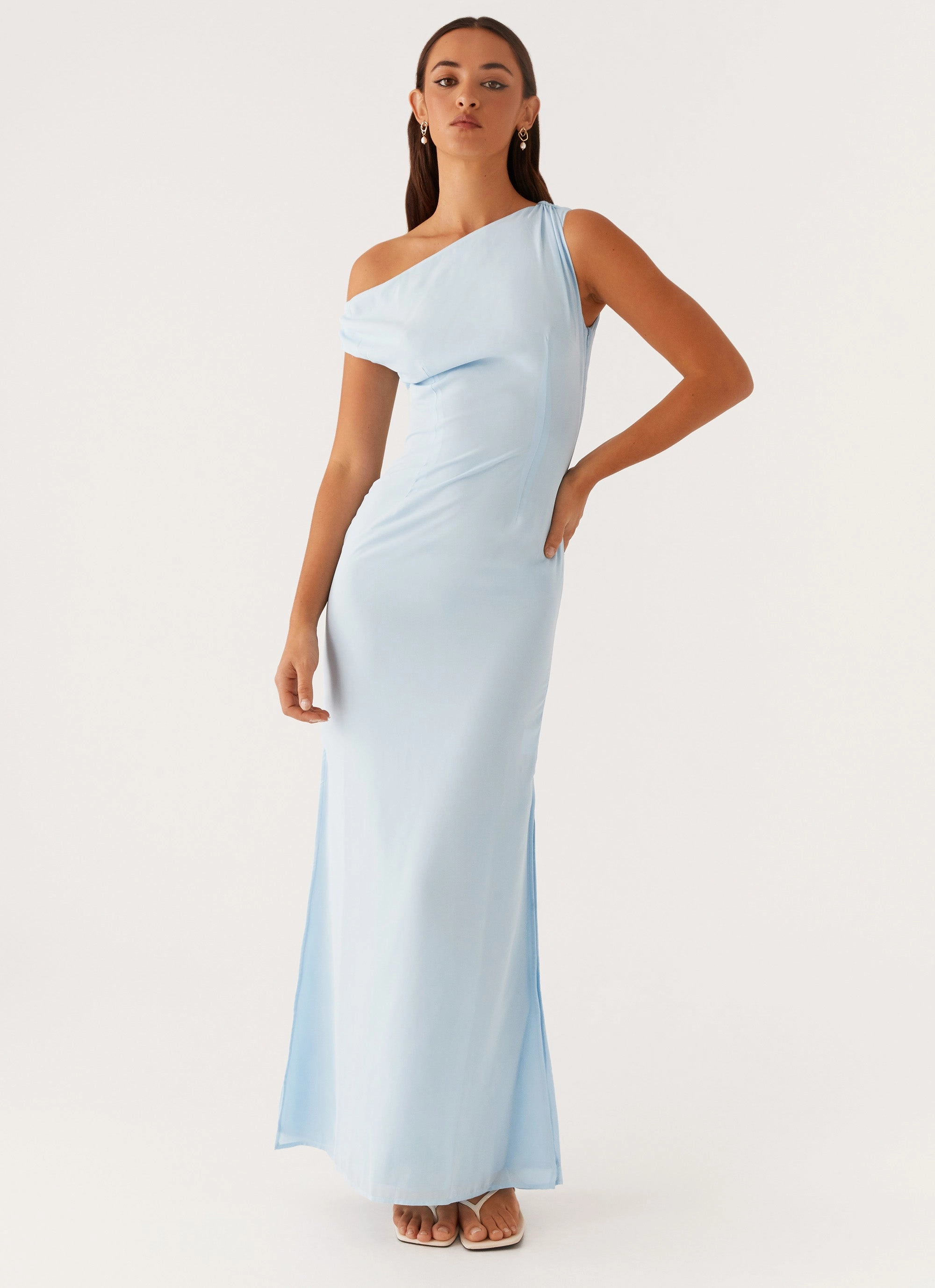 Dinner Date Maxi Dress - Blue All Fit Style