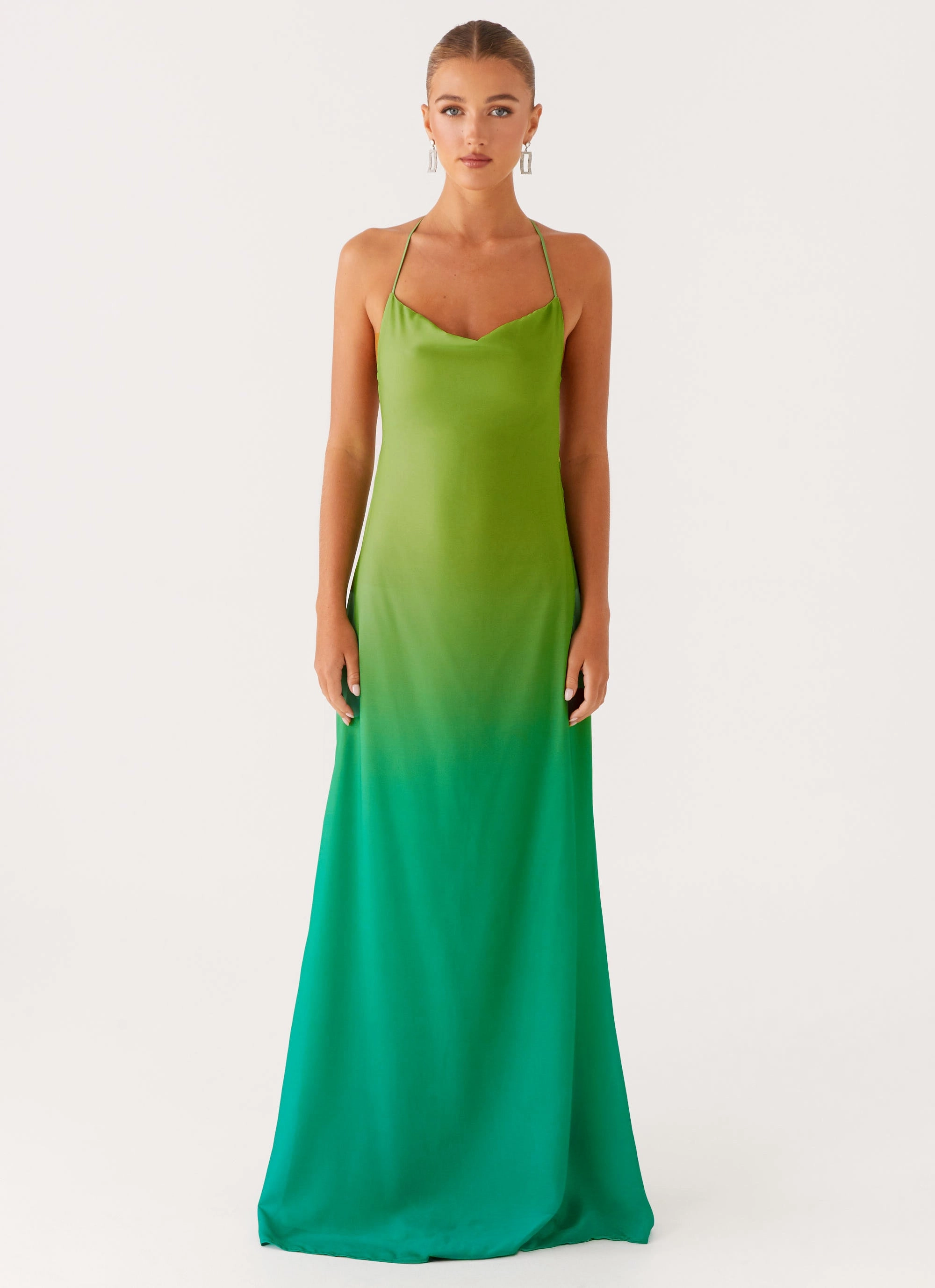 Opposites Attract Maxi Dress - Green Ombre New York