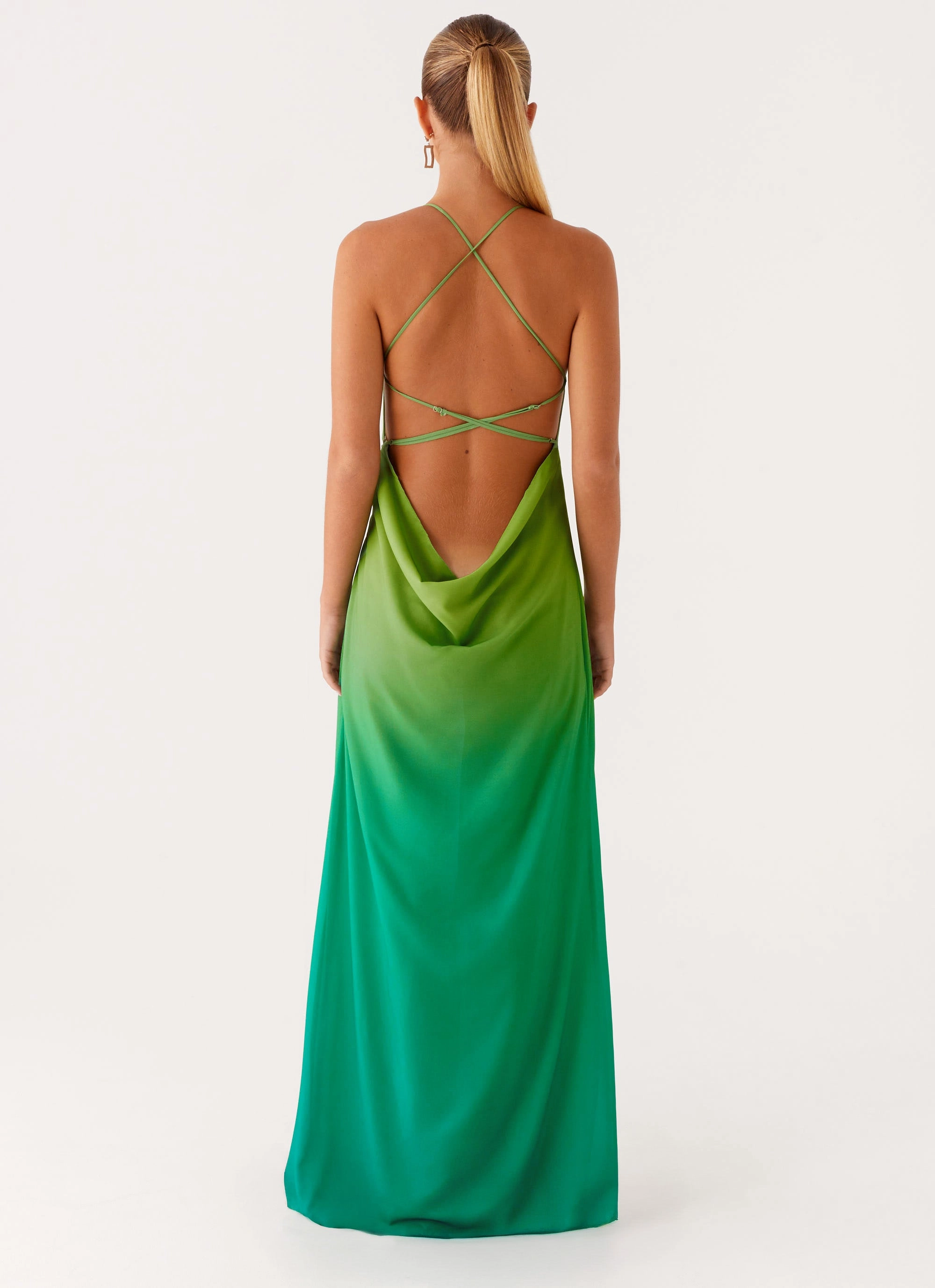 Opposites Attract Maxi Dress - Green Ombre Clean Fit