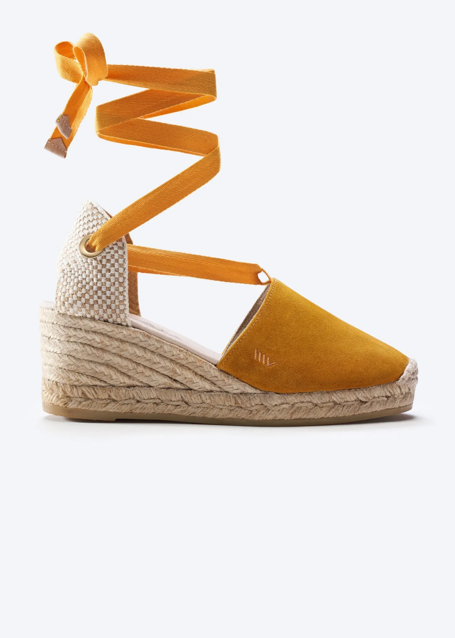 Fosca Limited Edition Suede Espadrille Wedges Open Back