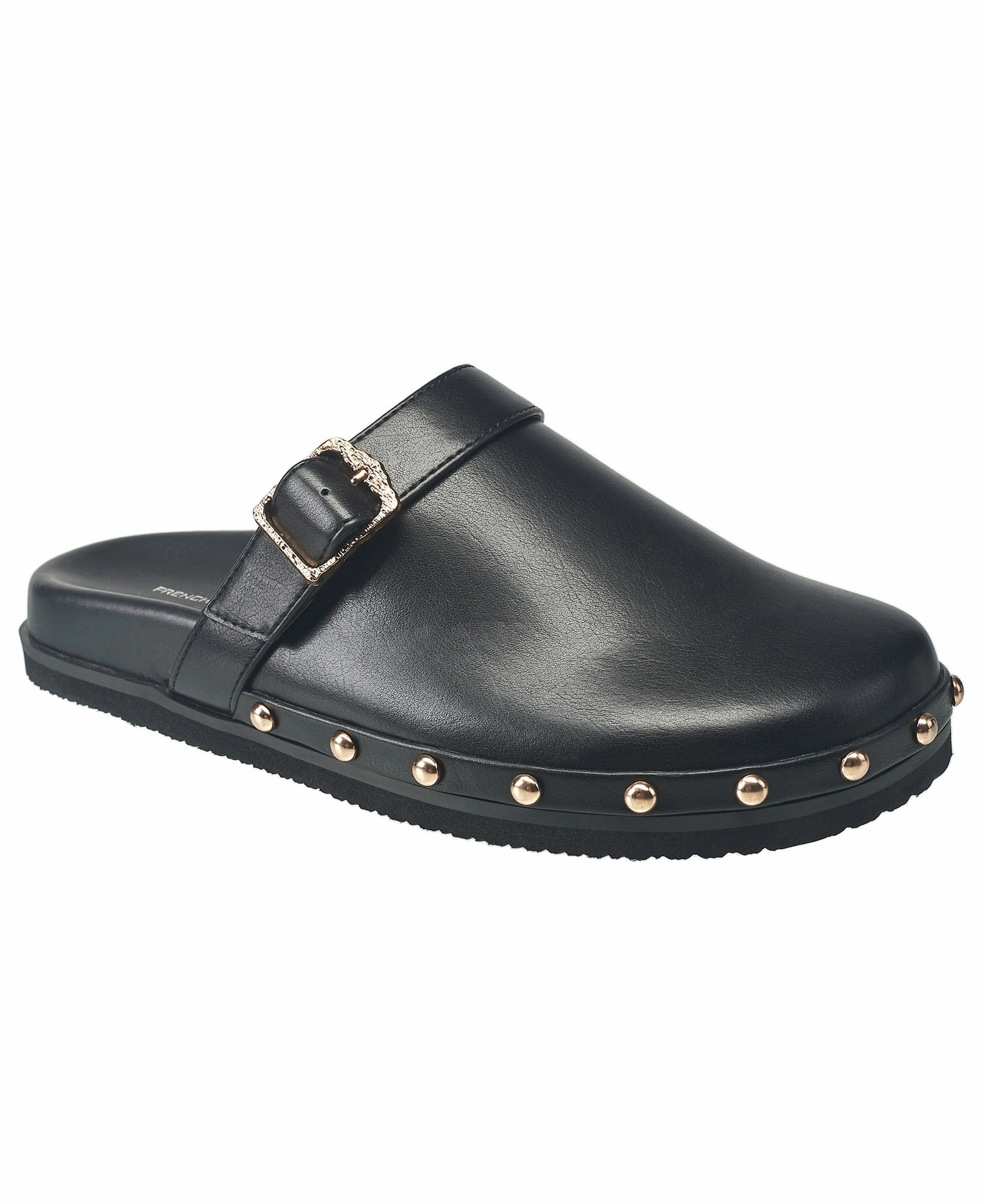 Running French Connection Women's Chello Buckle Leather Clog