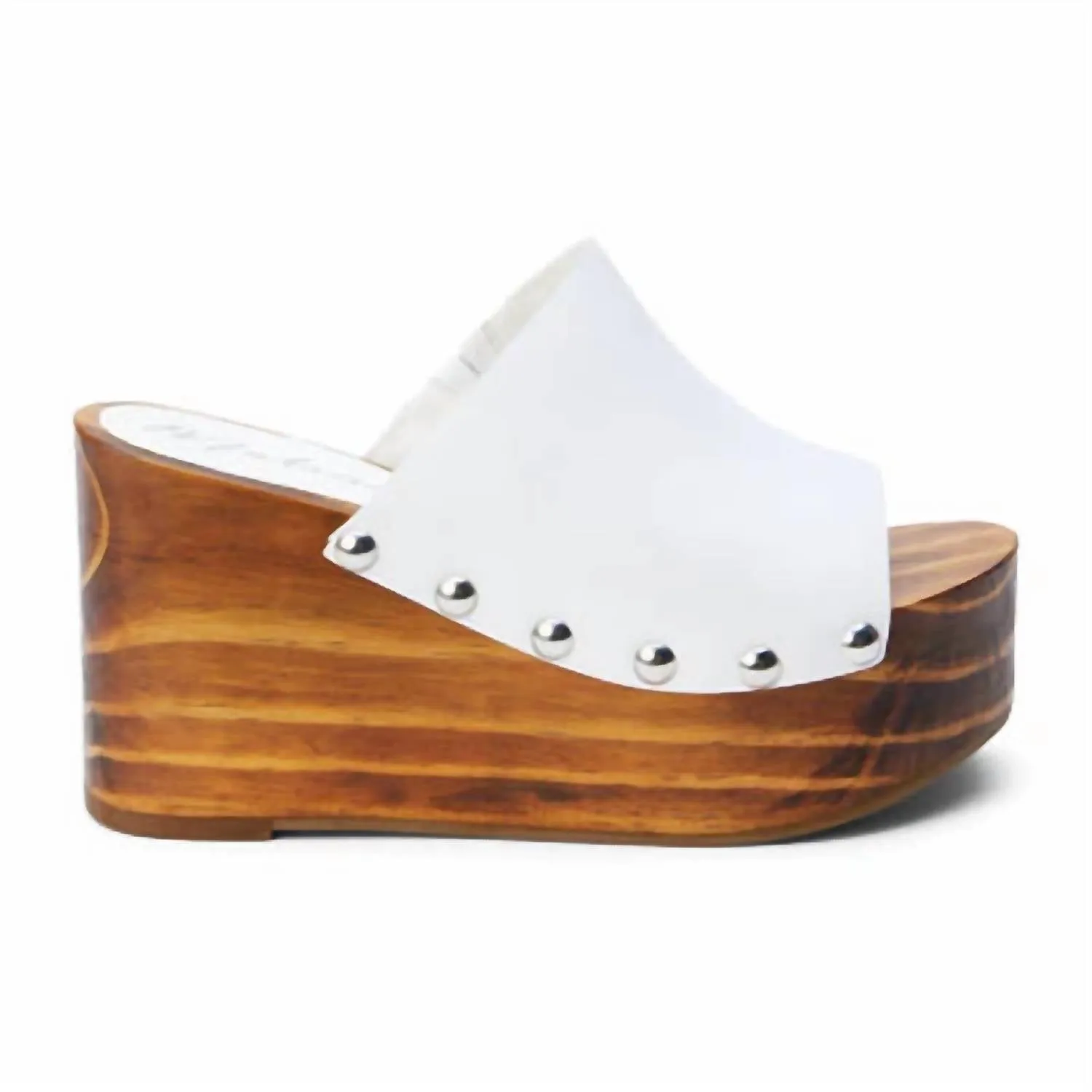 Women's Phoebe Platform Wedge Shoes In White Heel Ease