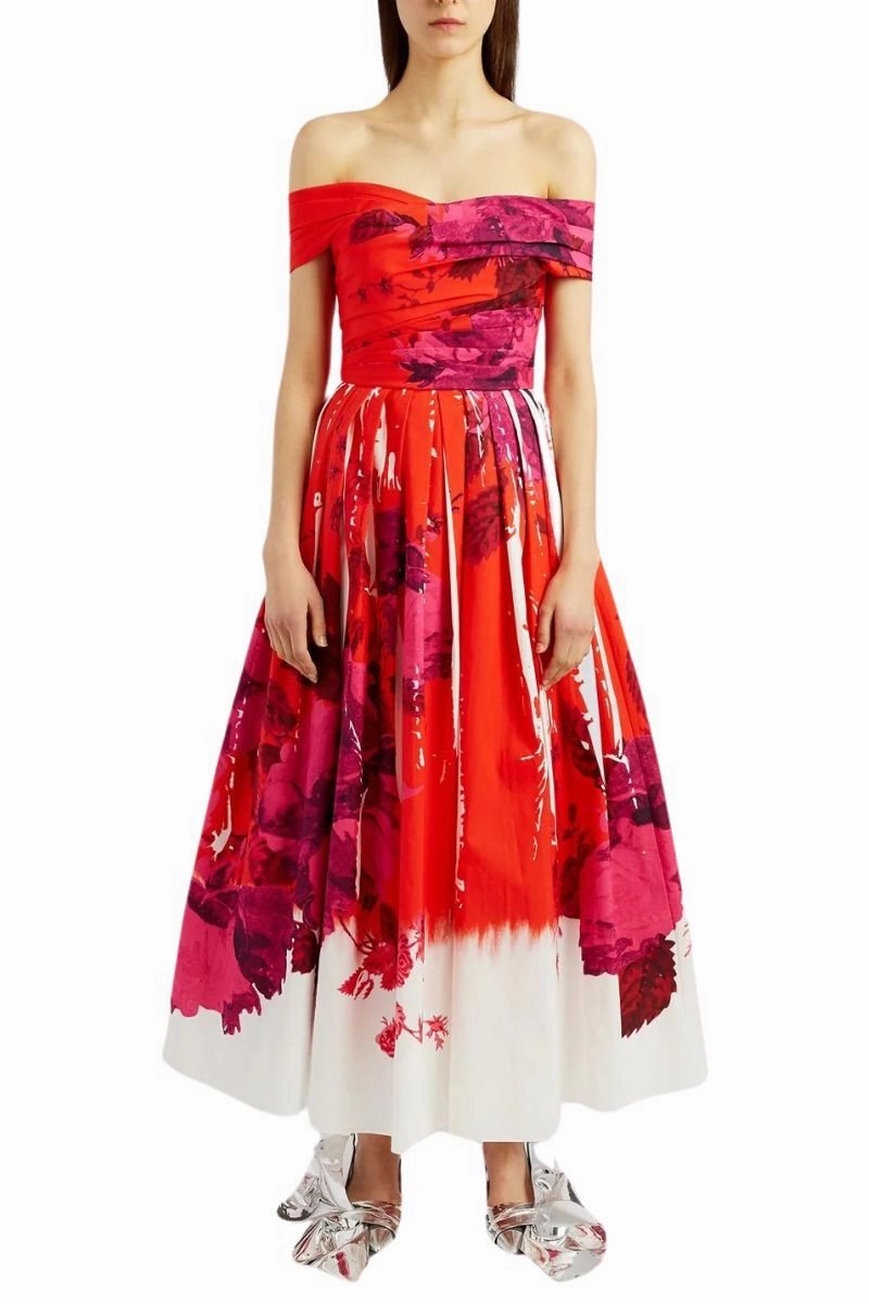 Flexible Design Youthful Feel Full Skirt Cocktail Dress