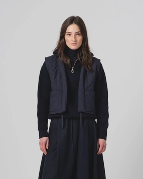 G.o.D Cork Vest Quilted Cotton Inkt Anti Pill Treatment adults'