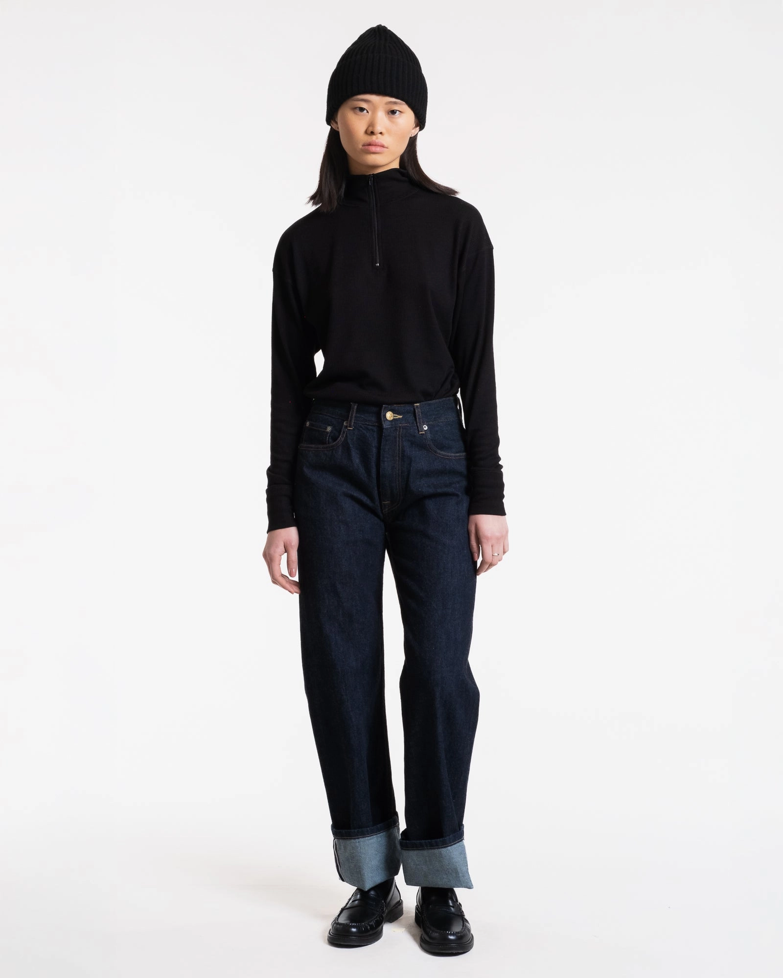 Reflective accents Chilly Comfort G.o.D Georgia Straight Selvedge Eco Denim