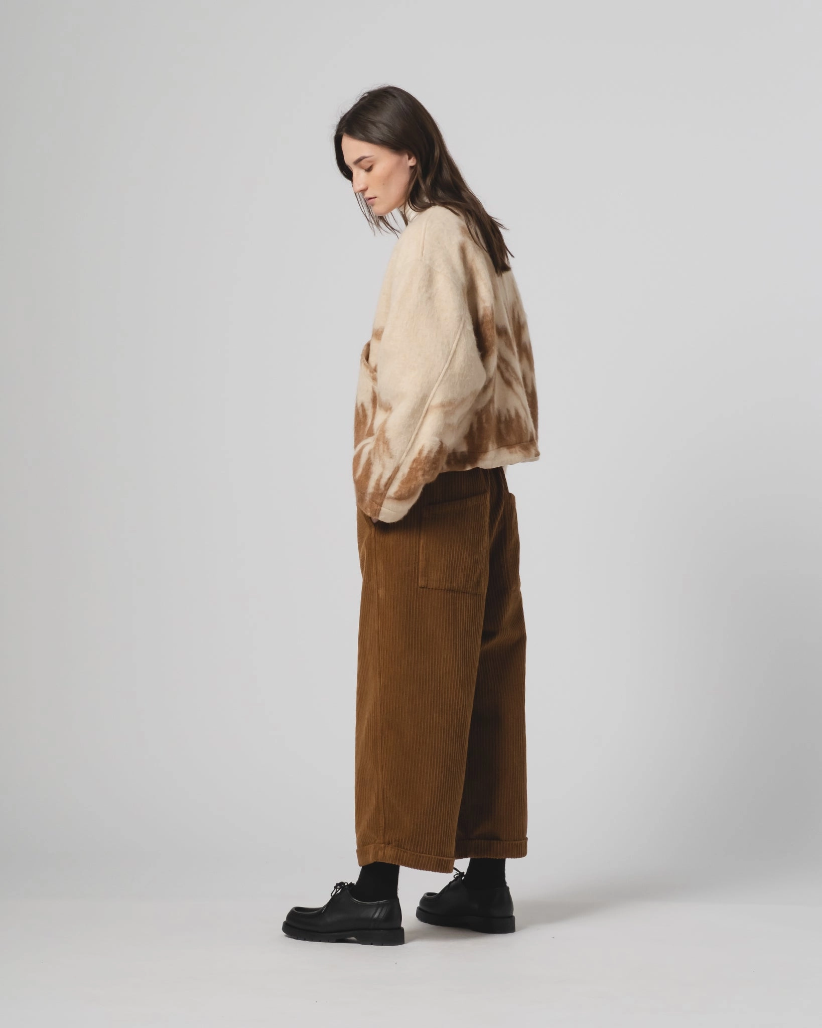 Rain Friendly G.o.D Nuclear Jacket Mountain Jacquard Cream/Brown