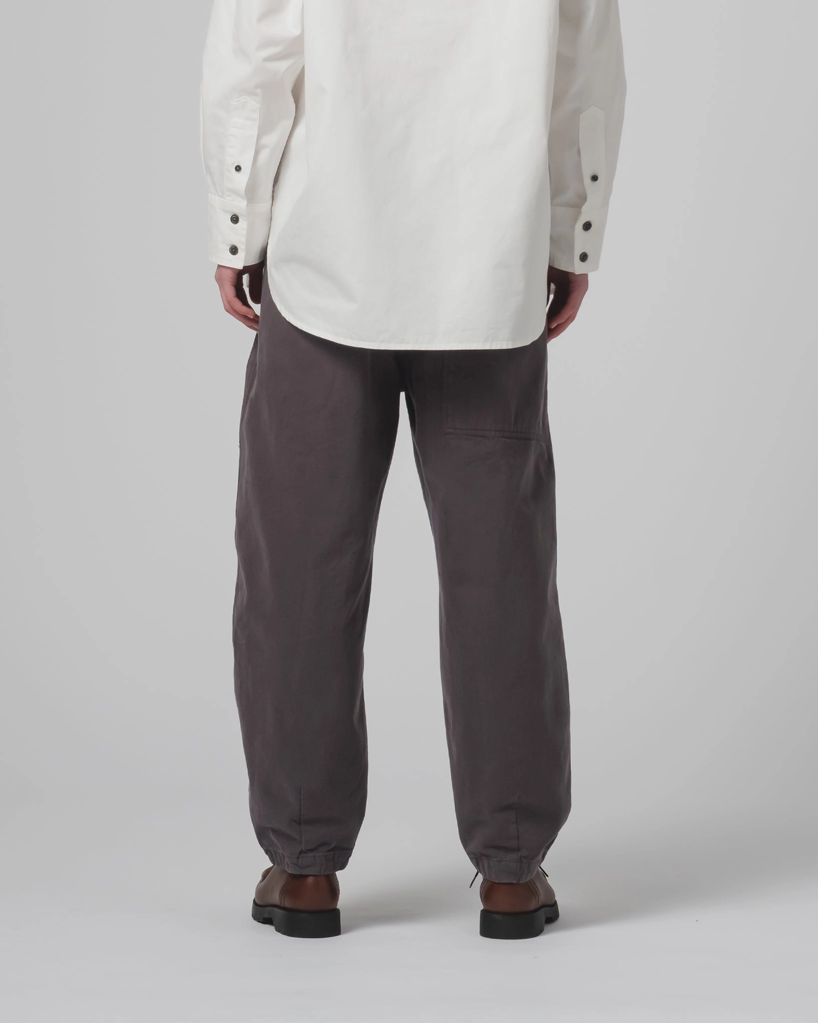 G.o.D Pasha Pants Gabardine Satin Asphalt Tear Resistant Fabric