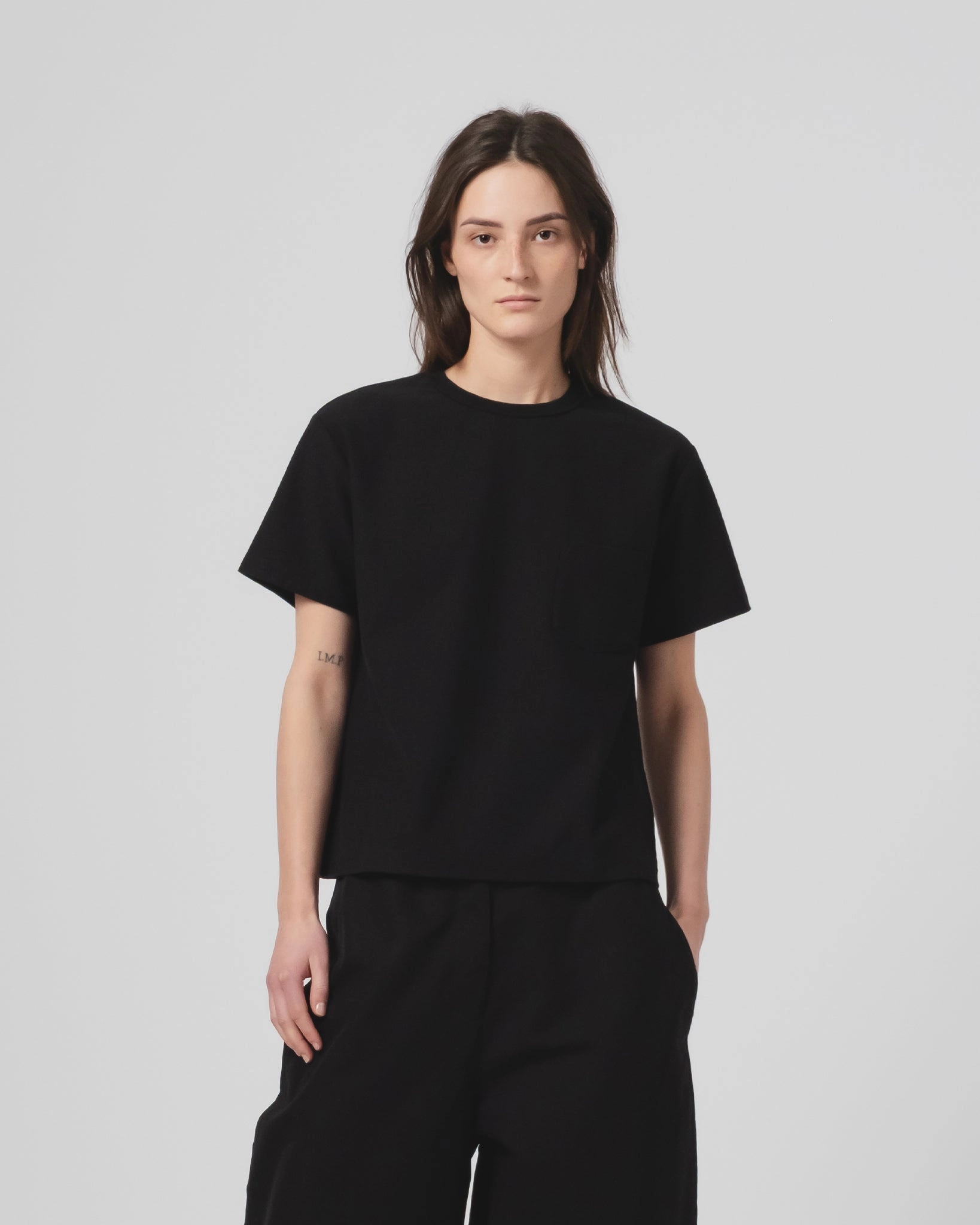 G.o.D Pocket T Organic Open End Jersey Black Casual Appeal