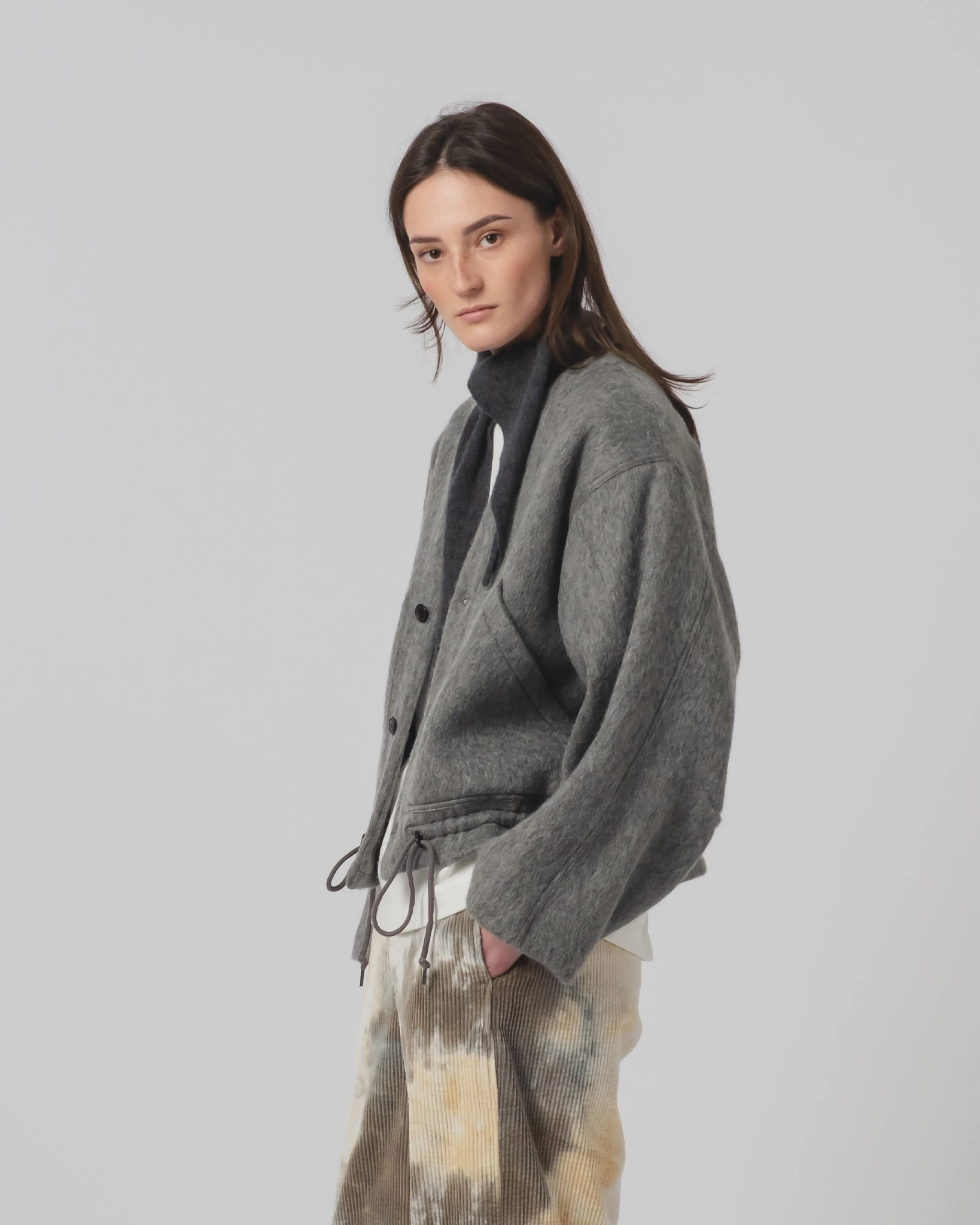 G.o.D Reactor Jacket Mohair Fleece Asphalt Martial-arts cold - weather essential