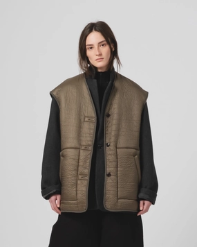 Weather-Ready Layer G.o.D Ridge Vest Piumino Nylon Fossil Green / Off White