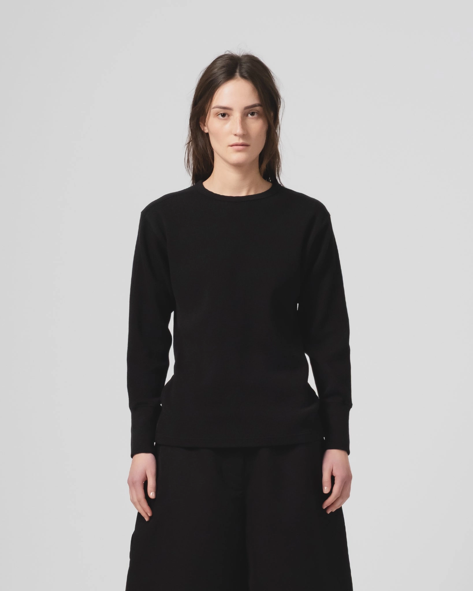 G.o.D Thermo L/S Waffle Jersey Black ColorfastFabricTech Chic Smart