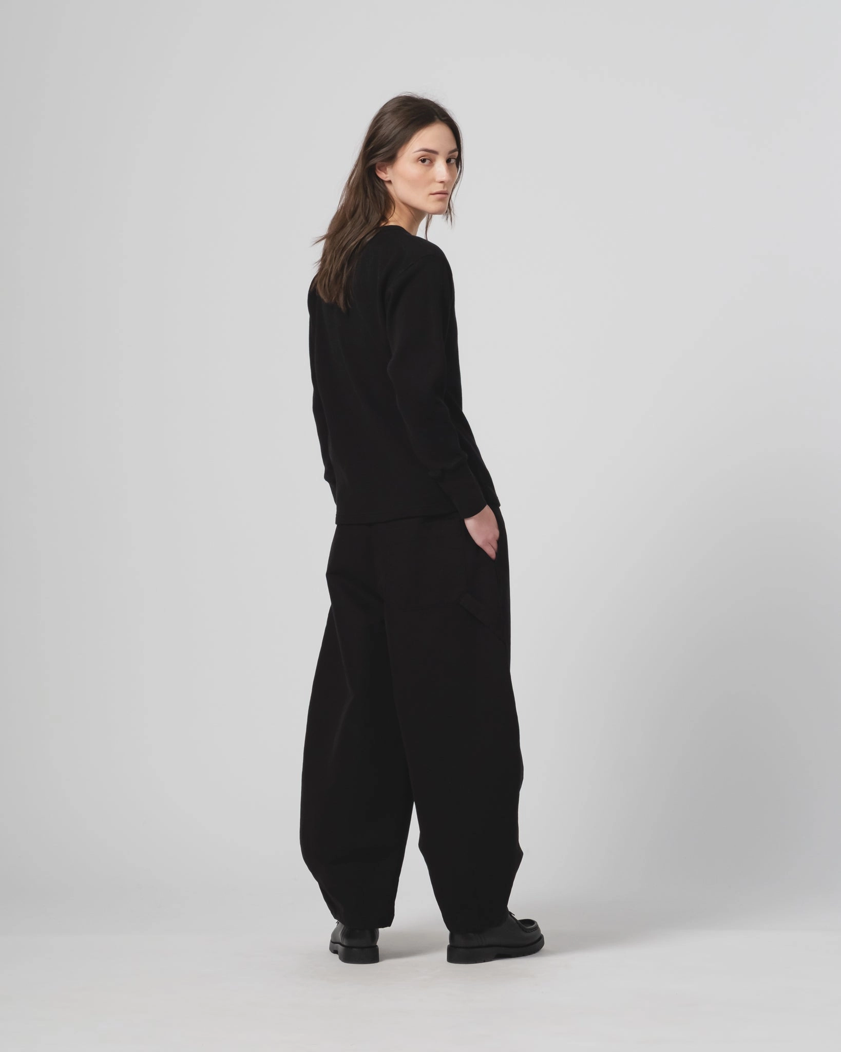 No-Fuss Design G.o.D Thermo L/S Waffle Jersey Black