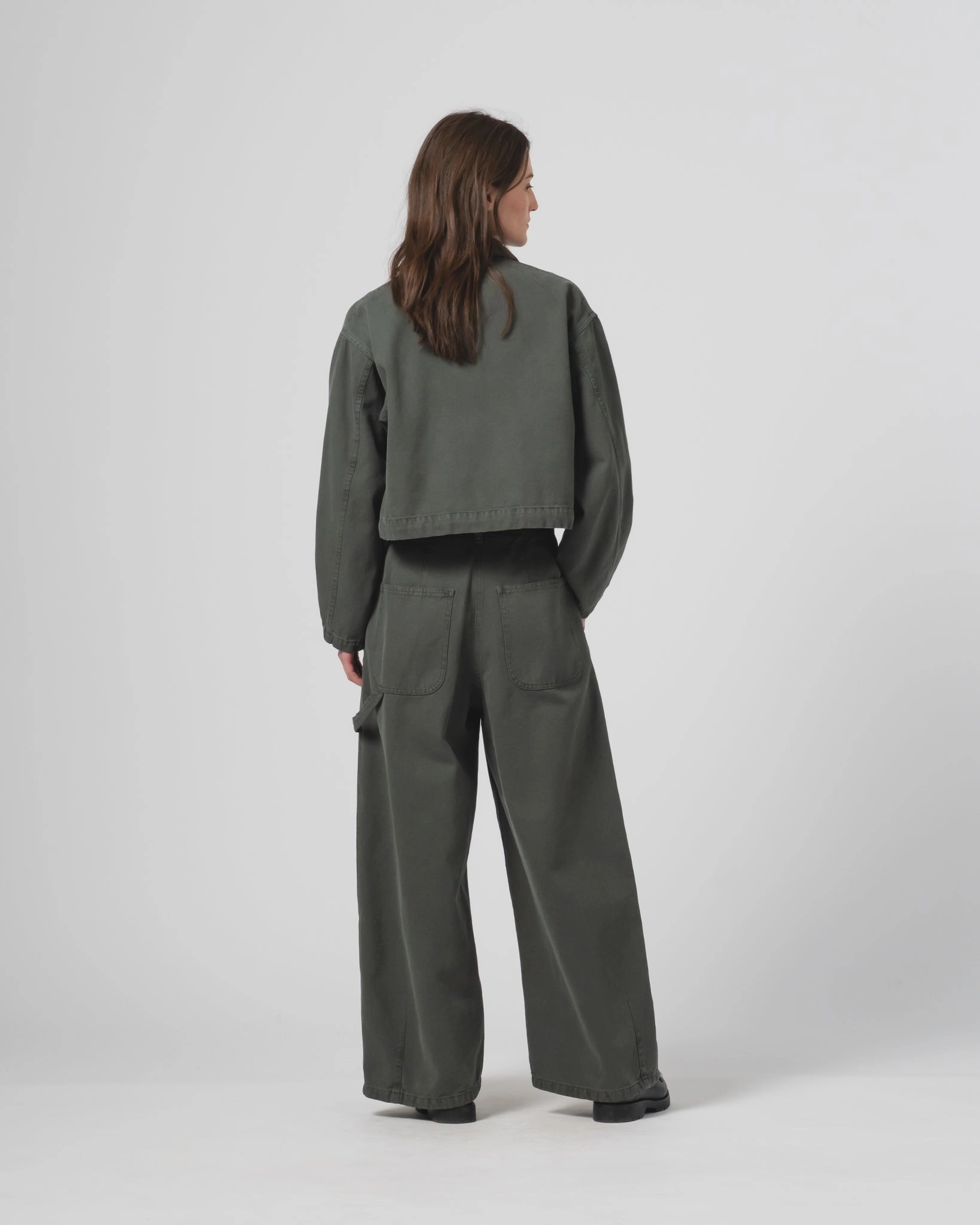 Non Restrictive Cut Hike Ready G.o.D Woopsie Jacket Canvas Forest Green