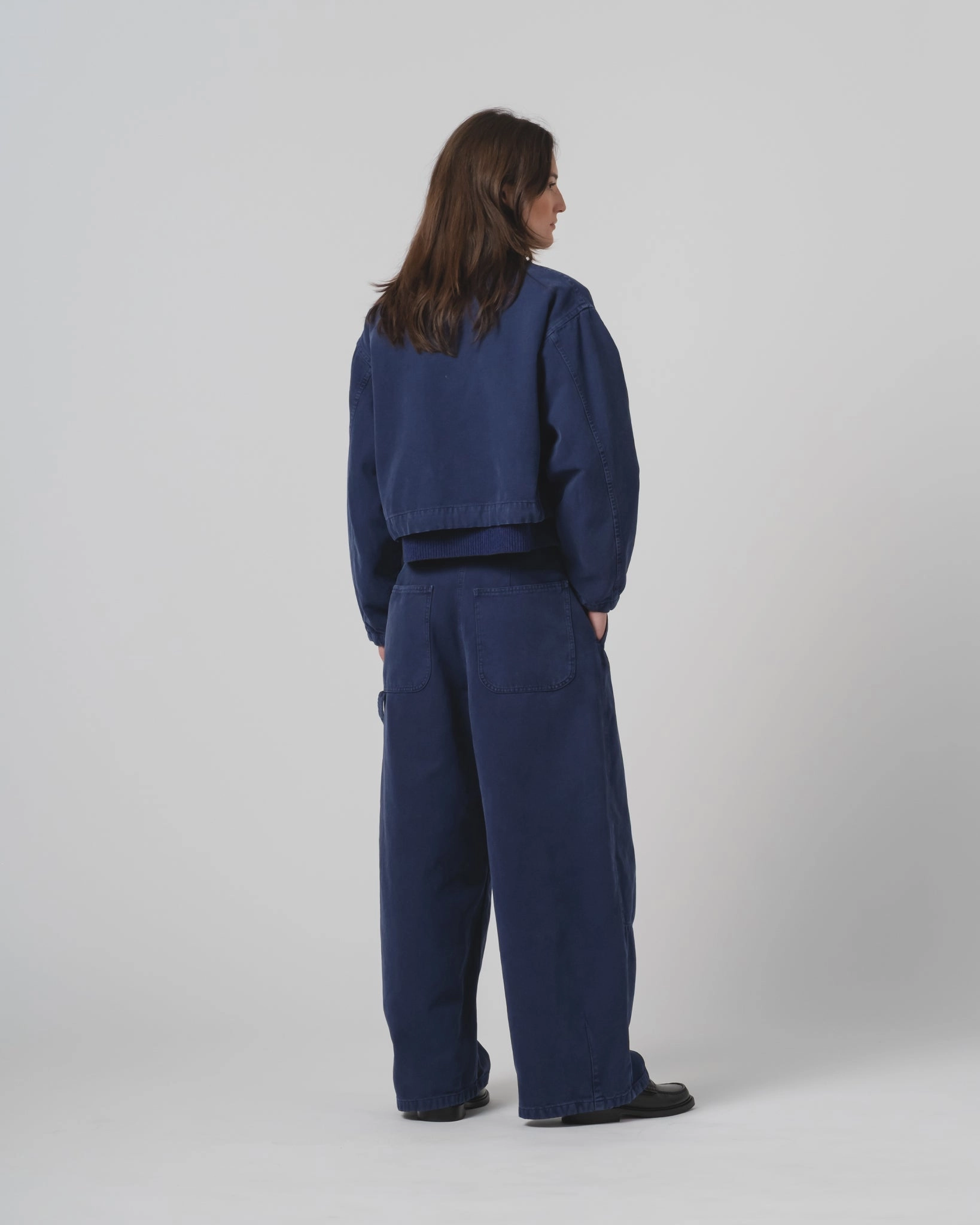 G.o.D Woopsie Jacket Canvas Indigo Blue Rain Shield