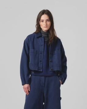 G.o.D Woopsie Jacket Canvas Indigo Blue Sporty Design Report