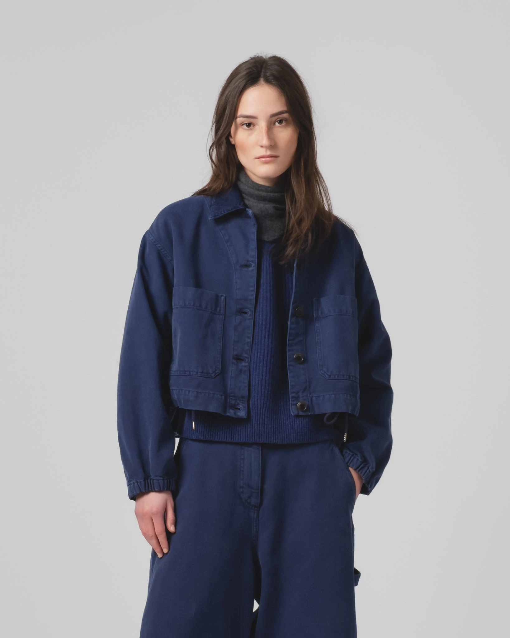 G.o.D Woopsie Jacket Canvas Indigo Blue Sporty Design Report