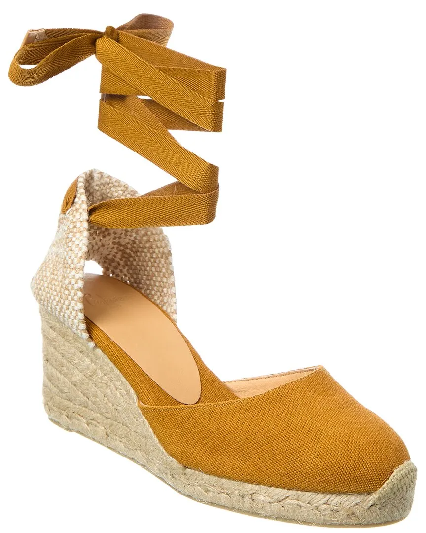 Chic Walk Casta?er Carina Canvas Wedge Sandal