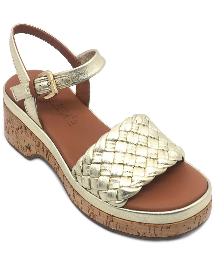 Gentle Souls by Kenneth Cole Dorris Leather Wedge Single Strap