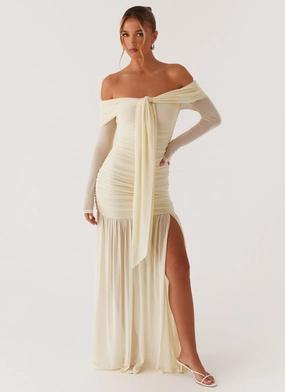 Subtle Comfort Aura Glow Ginny Maxi Dress - Yellow