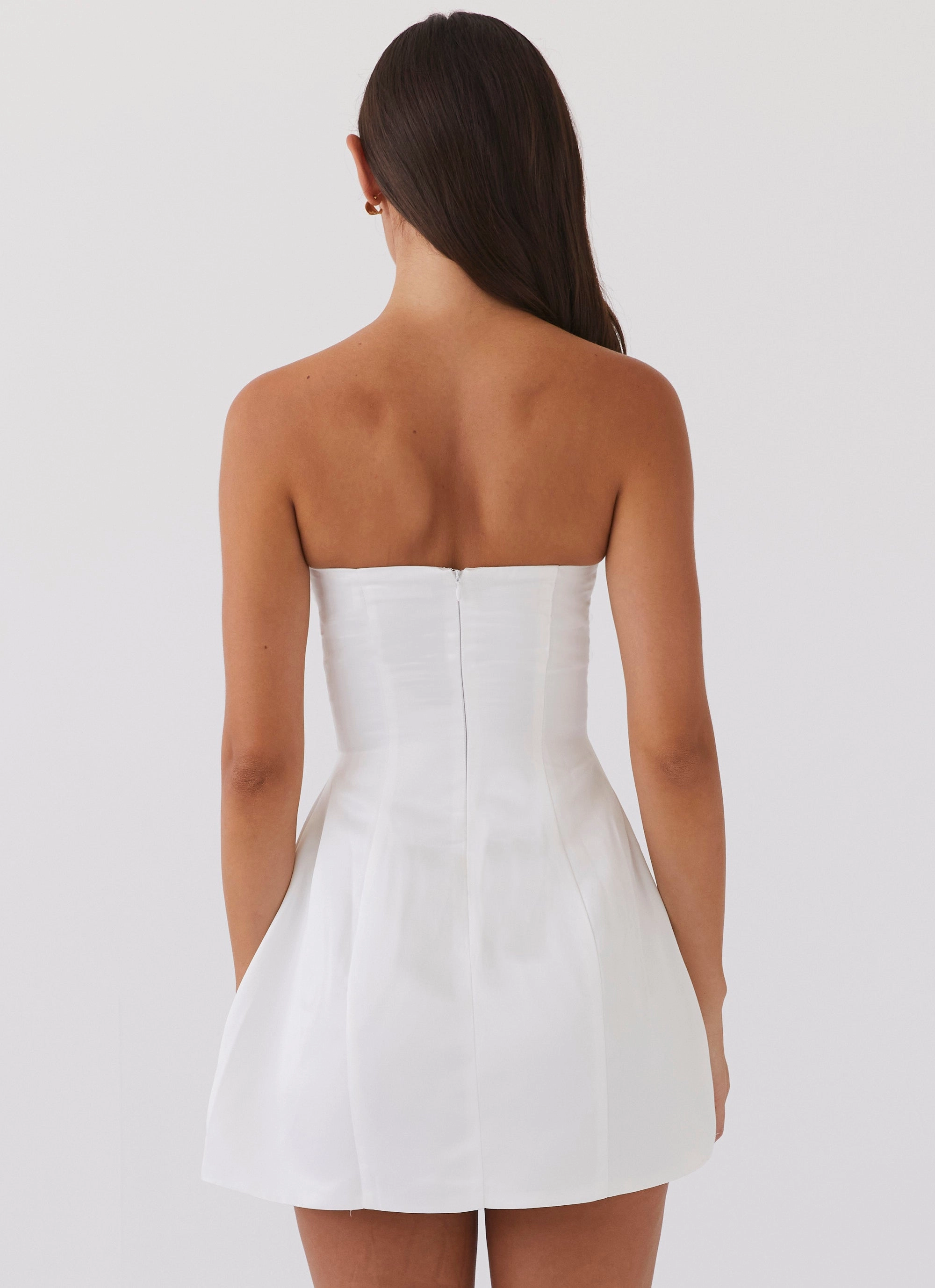 Girl Crush Bow Mini Dress - White Exclusive-Design Garden-Party