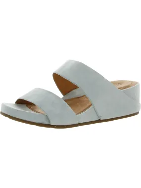 Gisele Womens Leather Slide Wedge Sandals Calm Walk