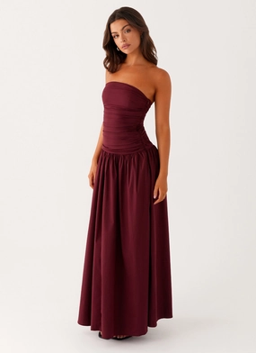 Villa Light Carmel Maxi Dress - Mulberry