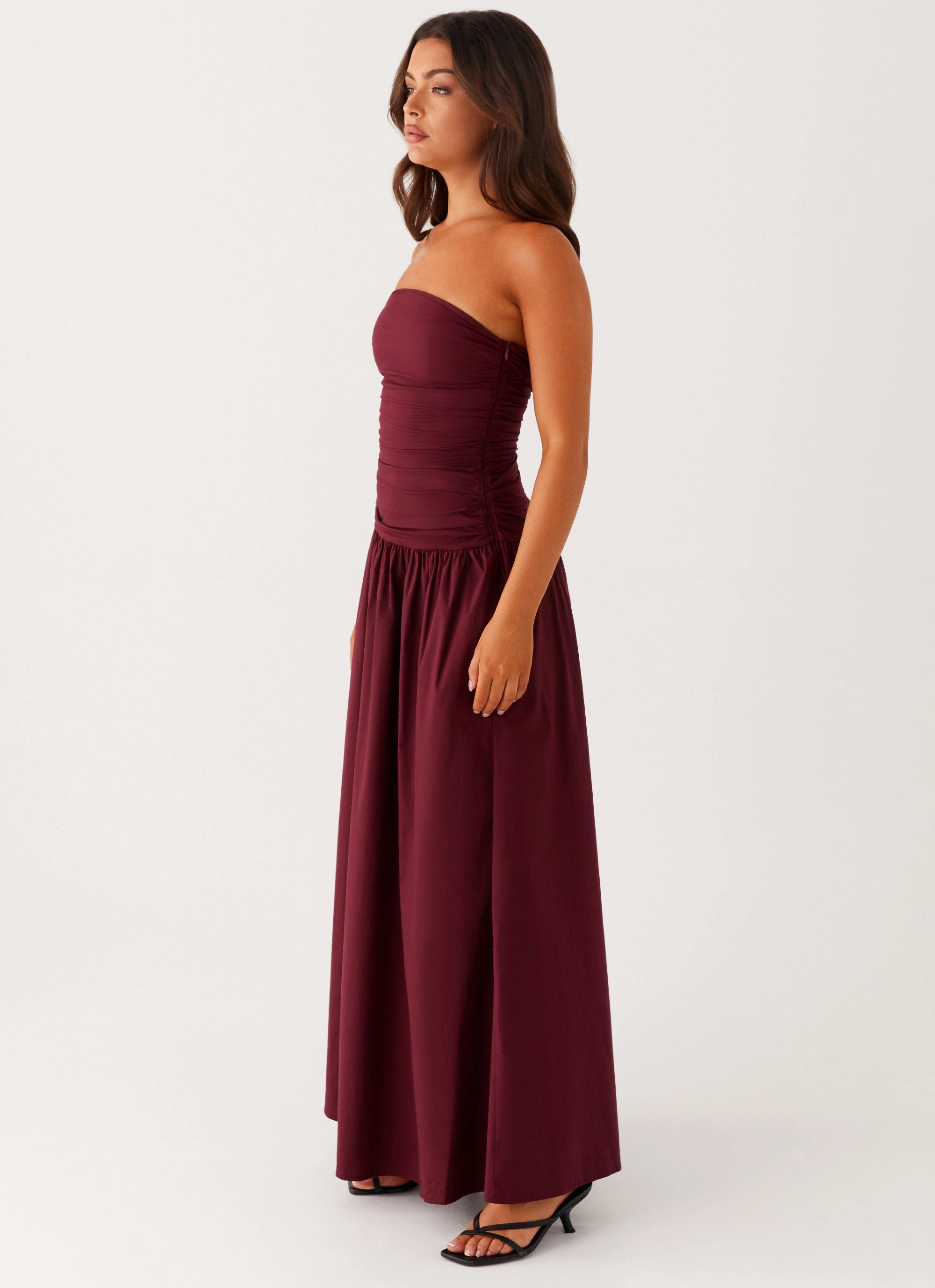Cozy Flex Curve-Enhancing Carmel Maxi Dress - Mulberry