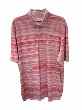 ethical fashion Reinforced Side Vents Greg Norman Men's Shirt Pink XXL