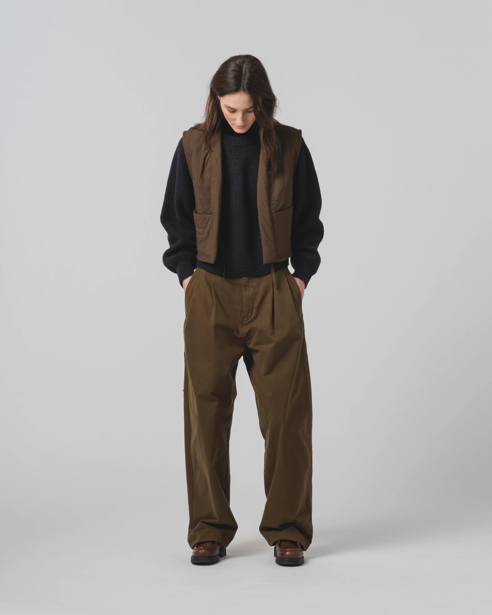 Active Wear suitable for water sports G.o.D Cork Vest Quilted Cotton Java Brown