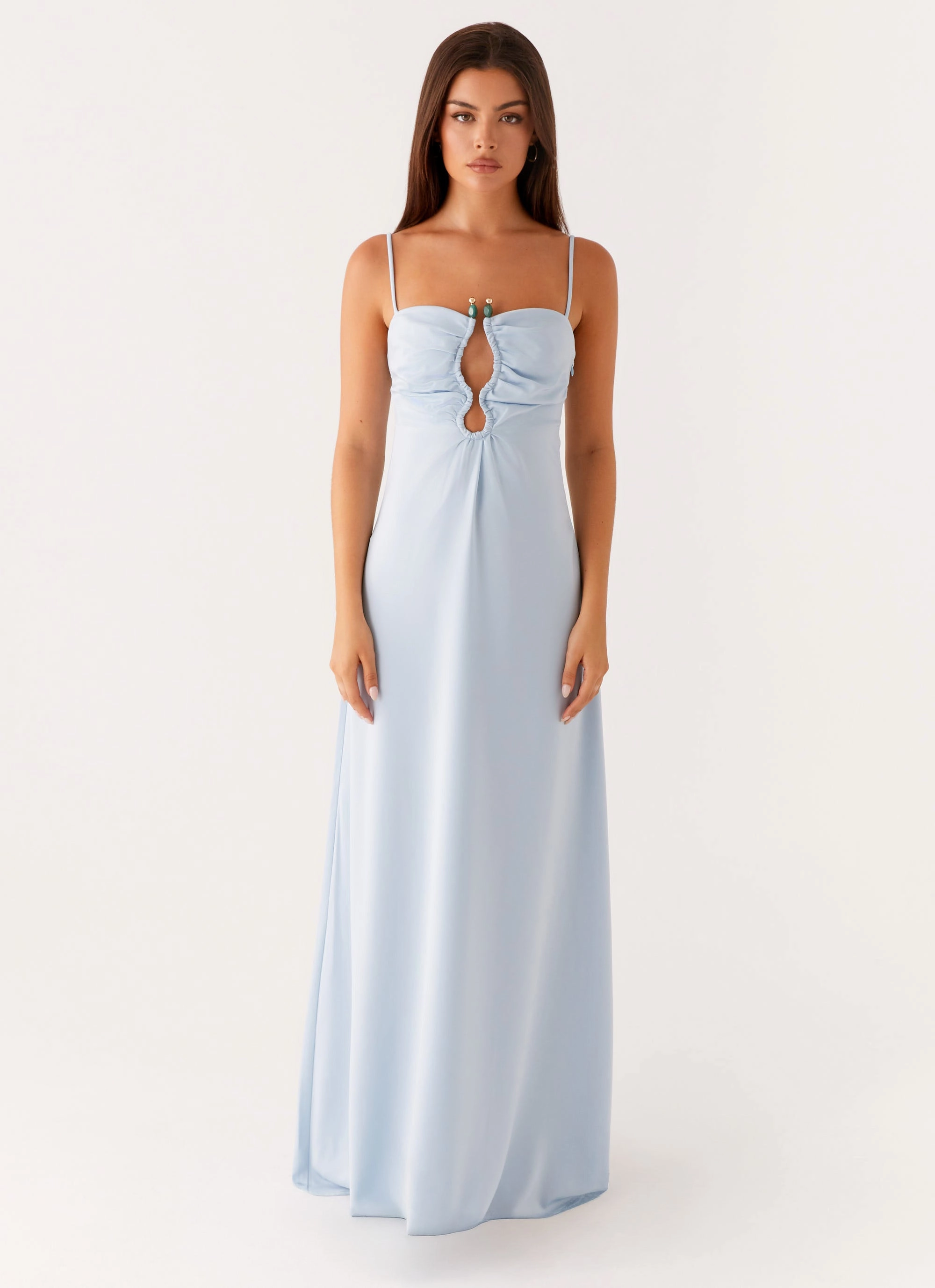Zelda Maxi Dress - Blue Office Layer Shore Time