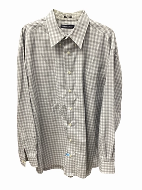 Stylish Appearance Hathaway Men's Shirt Gray XXL
