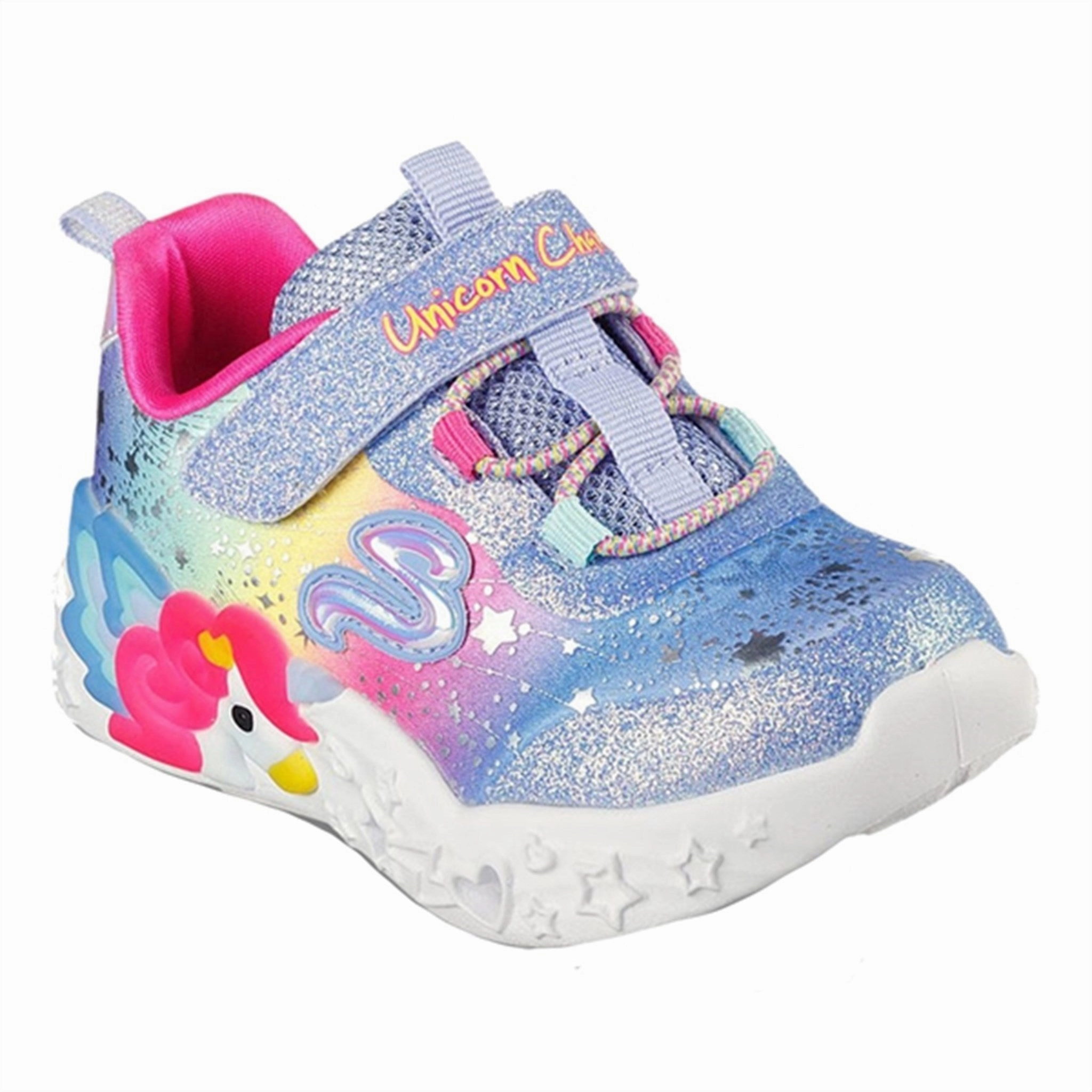 Recycled Synthetic Upper Skechers Unicorn Charmer Sneakers Twilight Dream Blue Multi