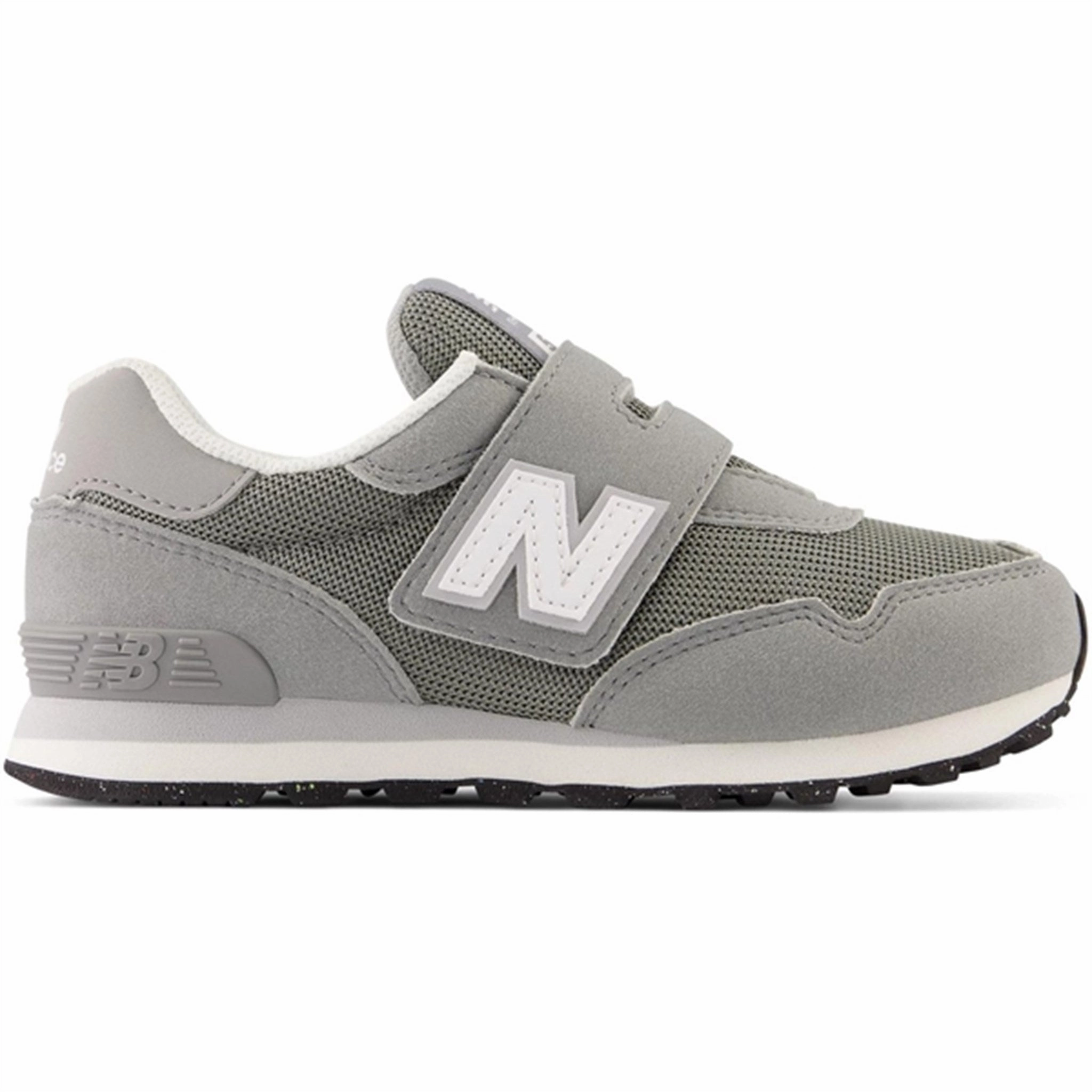 Abrasion Resistant Fabric Sporty Vibes New Balance 515 Hook & Loop Sneakers Kids Slate Grey